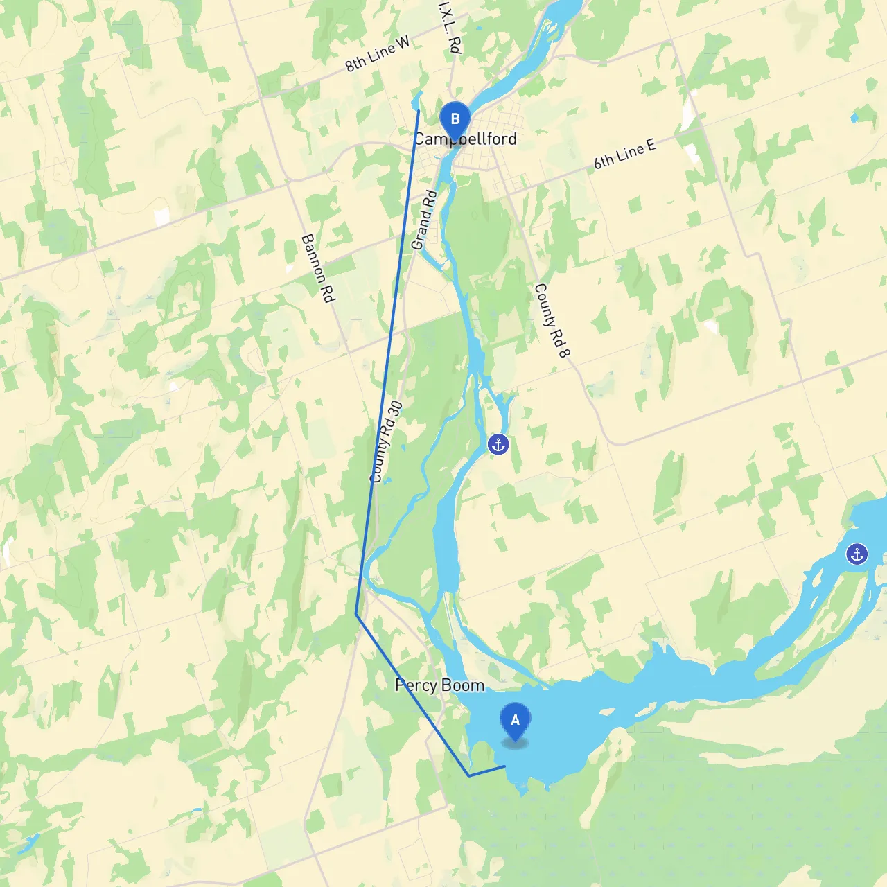 Brighton to Campbellford