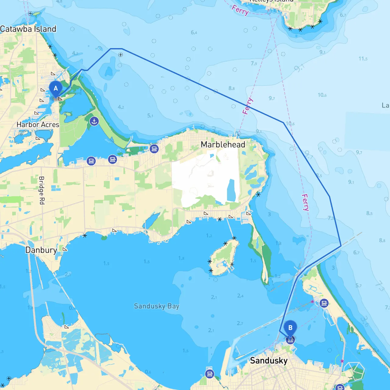 Marblehead to Sandusky