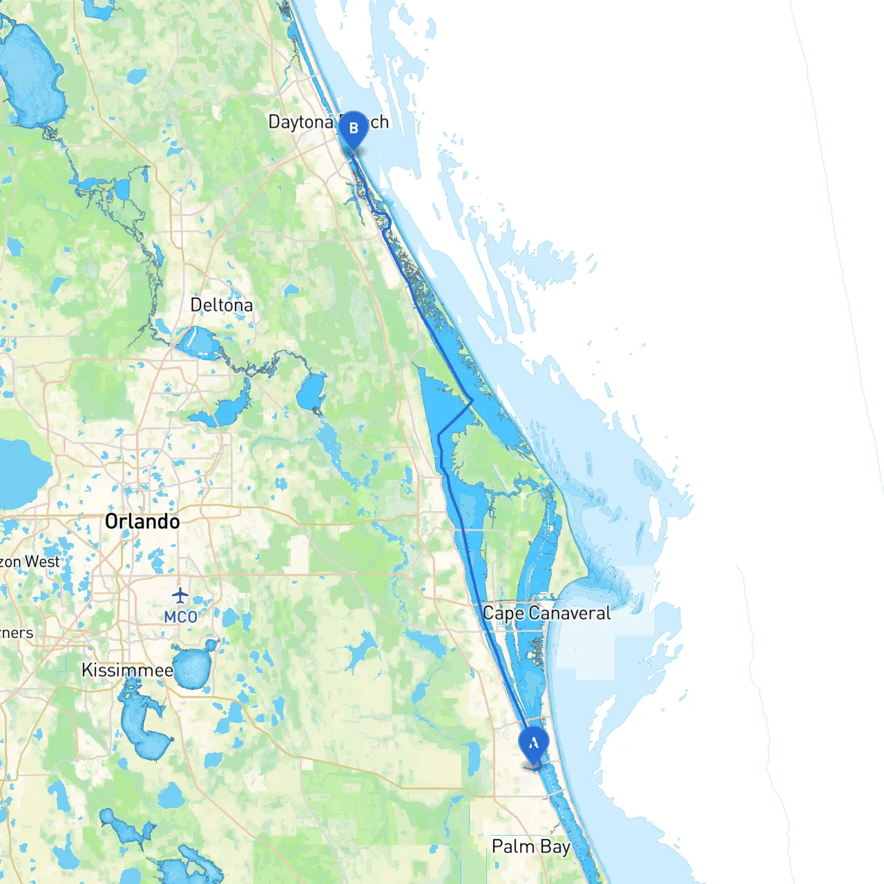 Melbourne to Port Orange