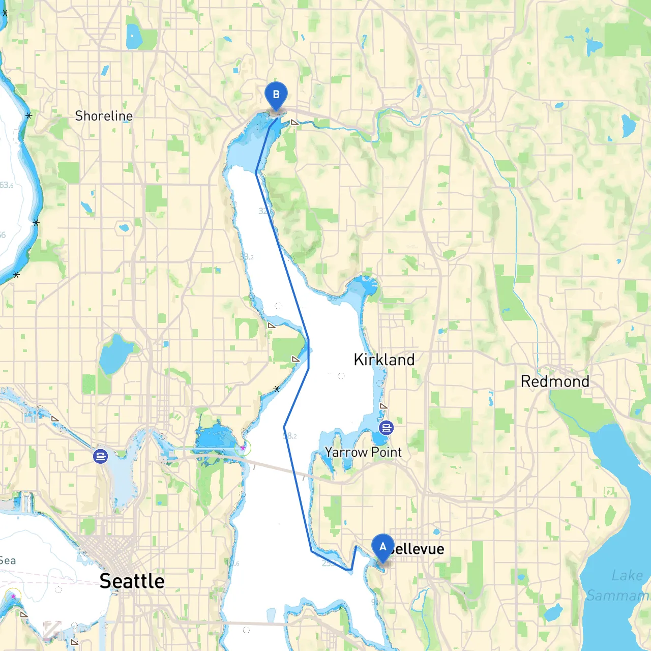 Bellevue to Kenmore