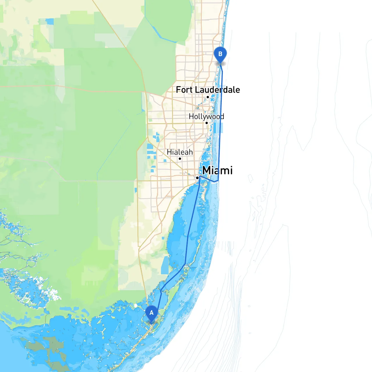 Key Largo to Pompano Beach