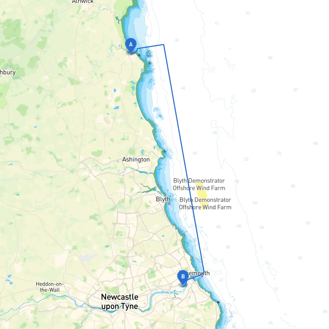 Morpeth to North Shields