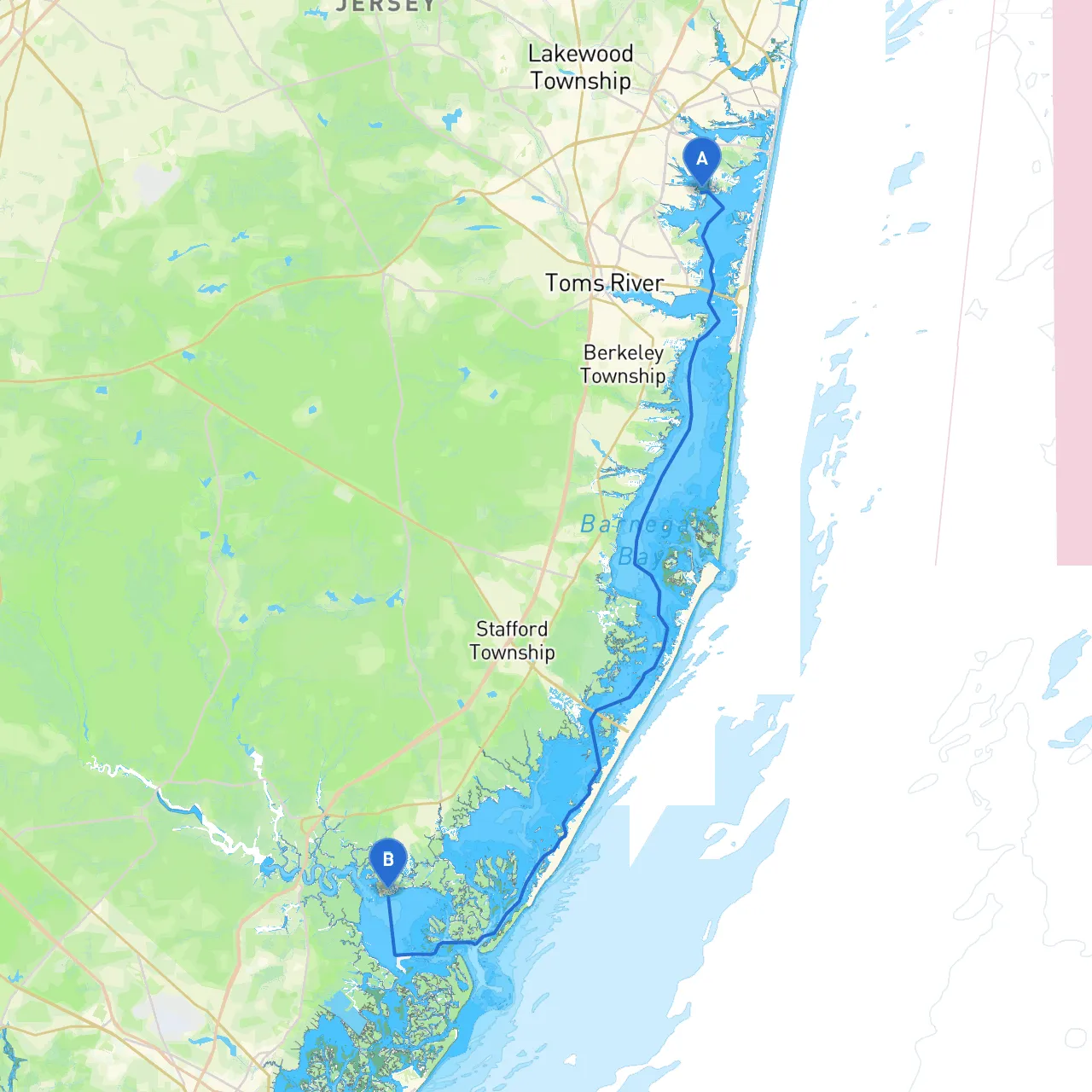 Toms River to Little Egg Harbor