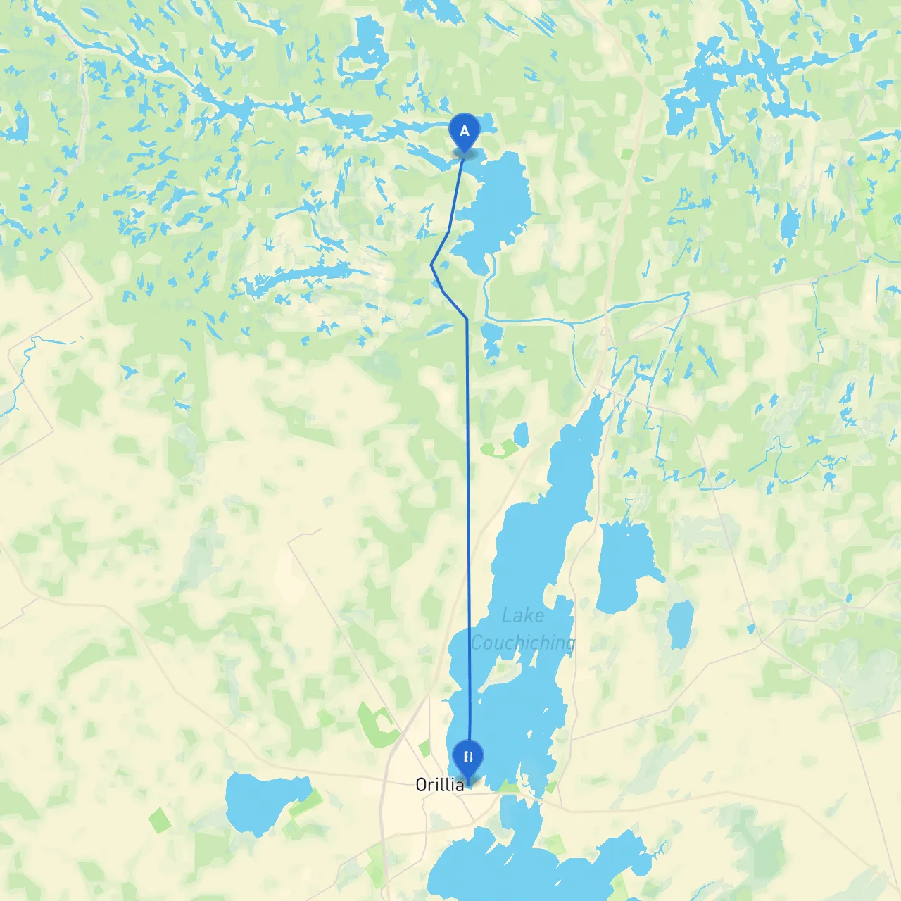 Gravenhurst to Orillia