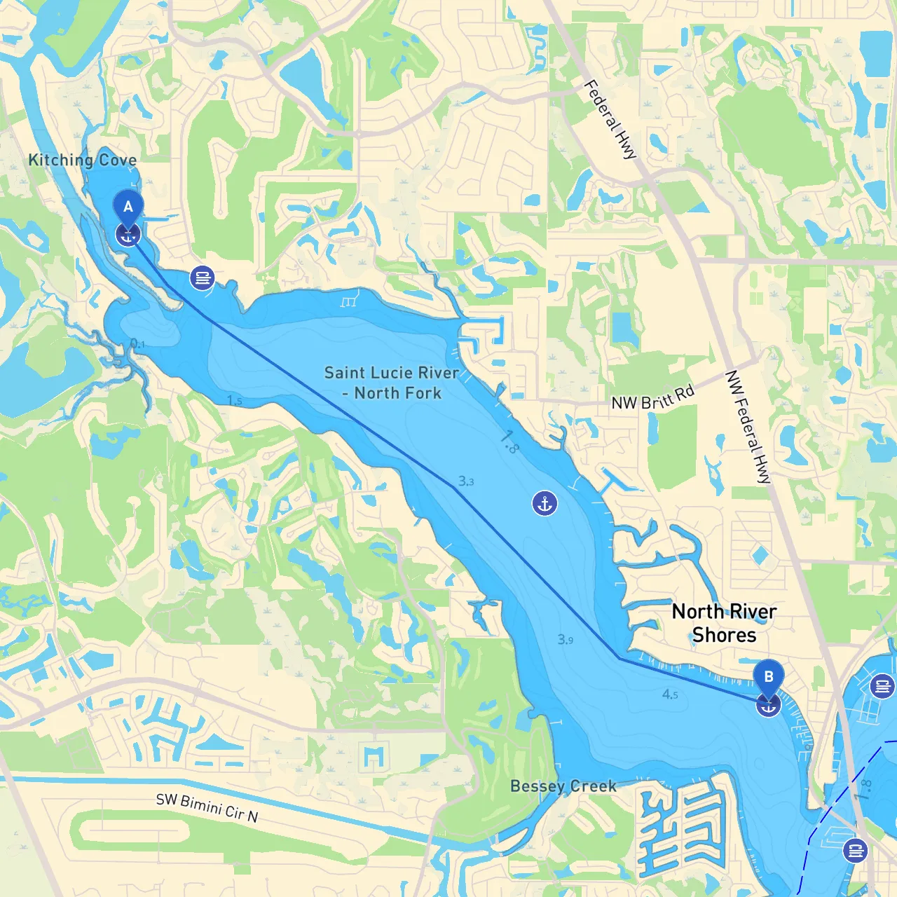 Port Saint Lucie to Stuart