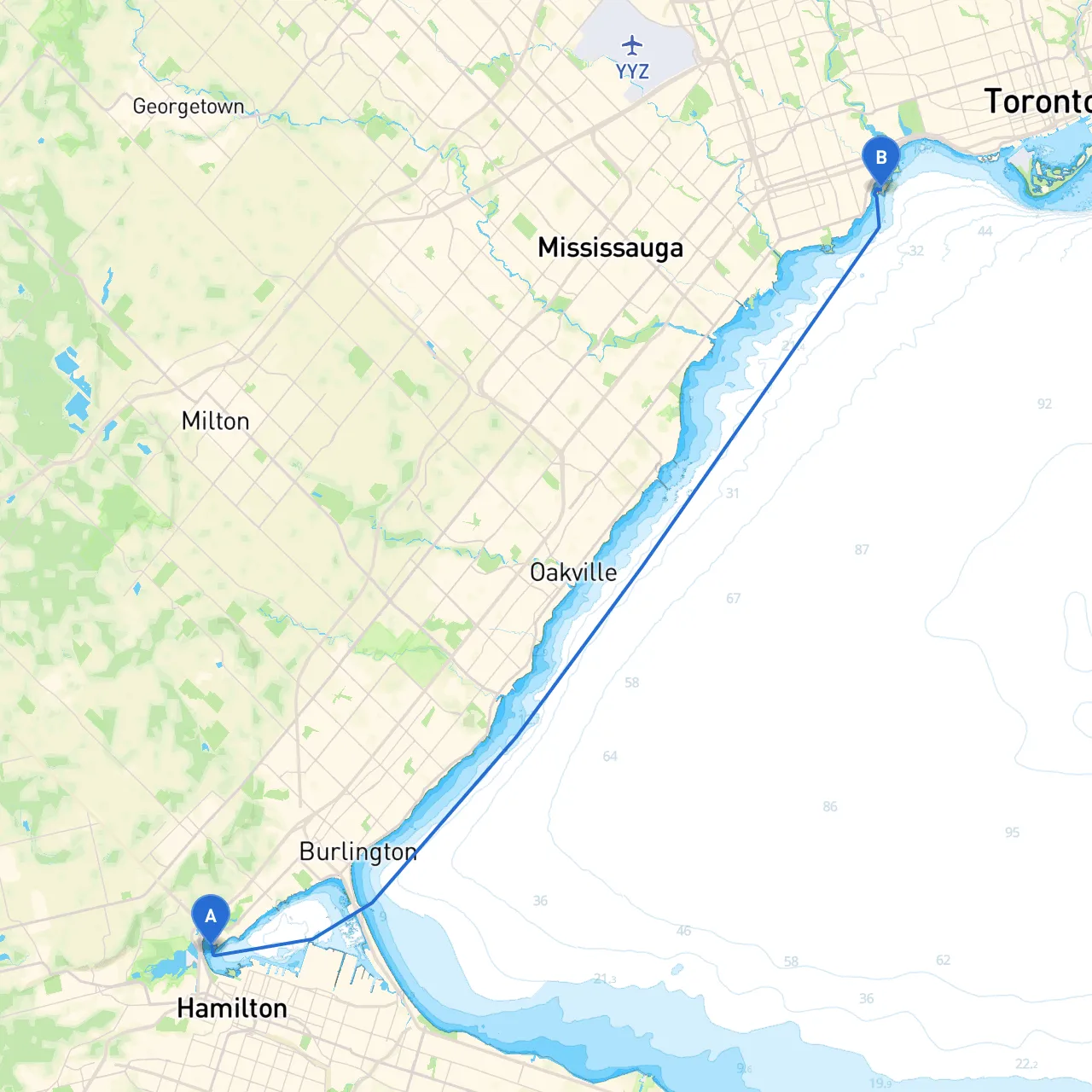 Hamilton to Etobicoke