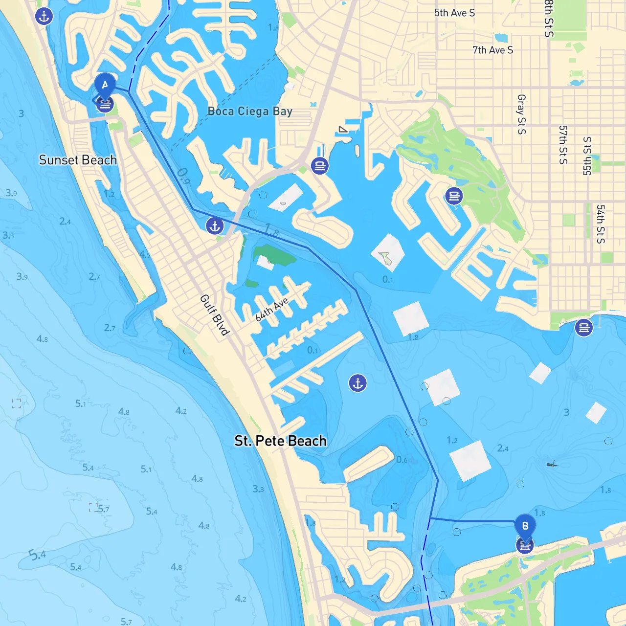 St. Pete Beach to St. Petersburg