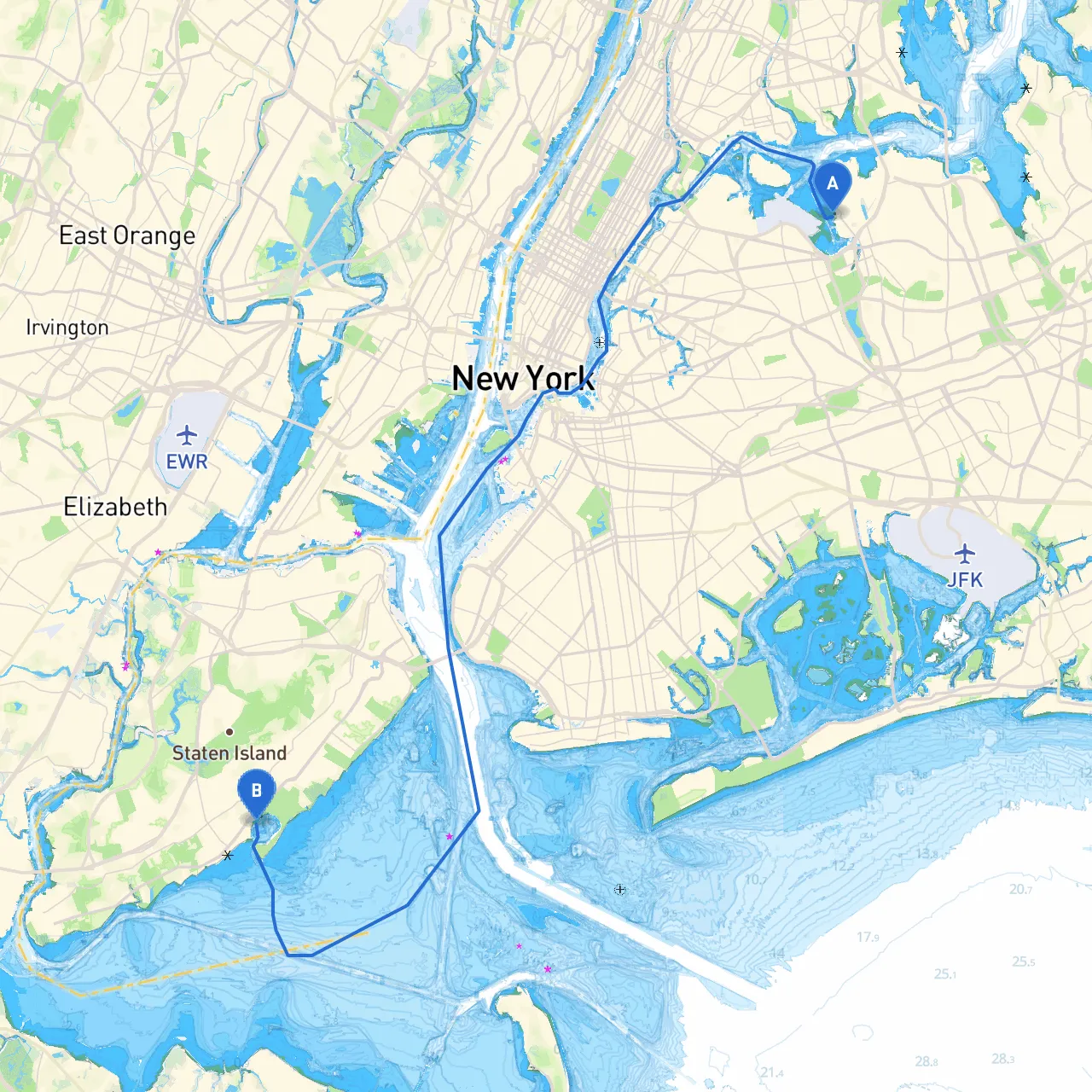 City of New York to Staten Island