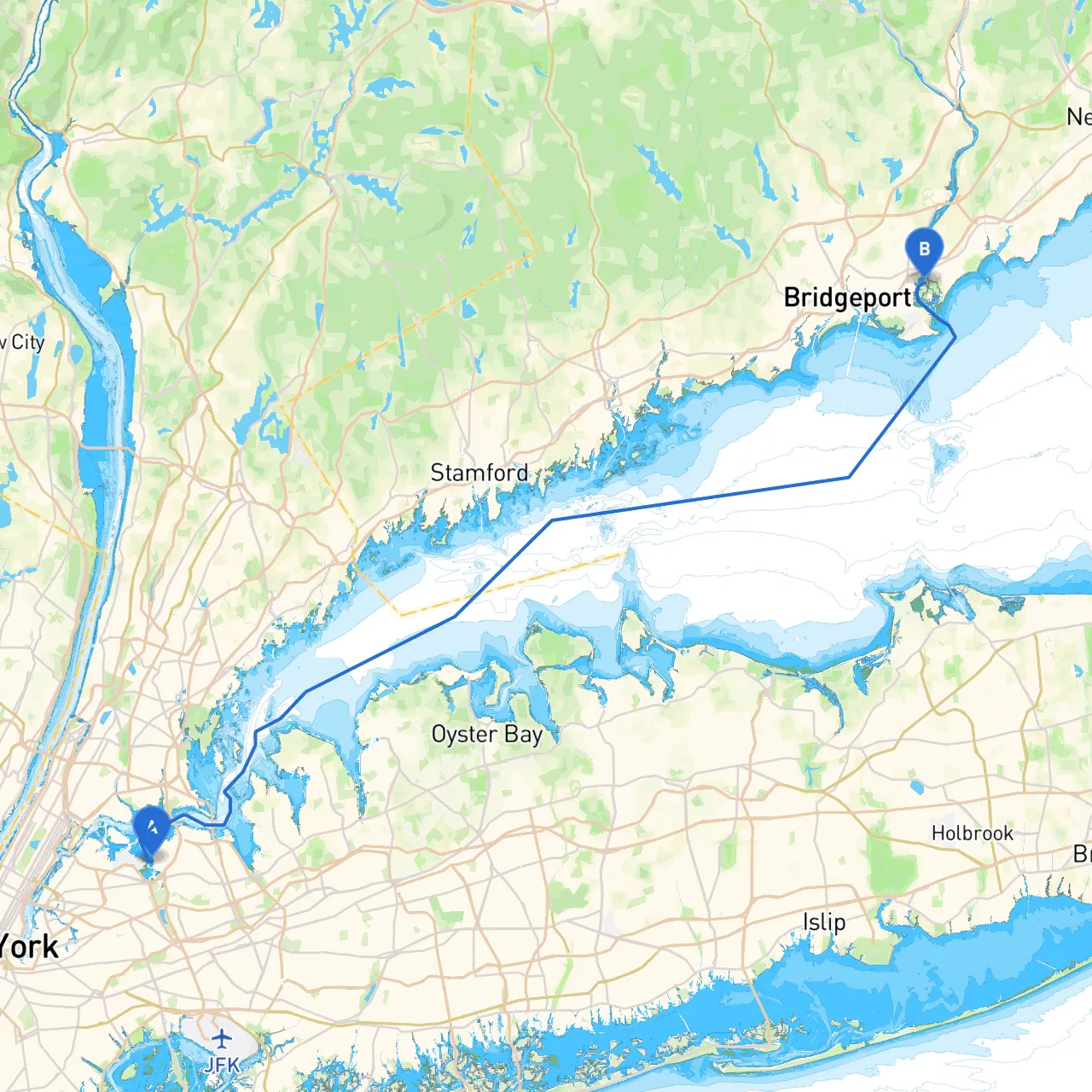 City of New York to Stratford
