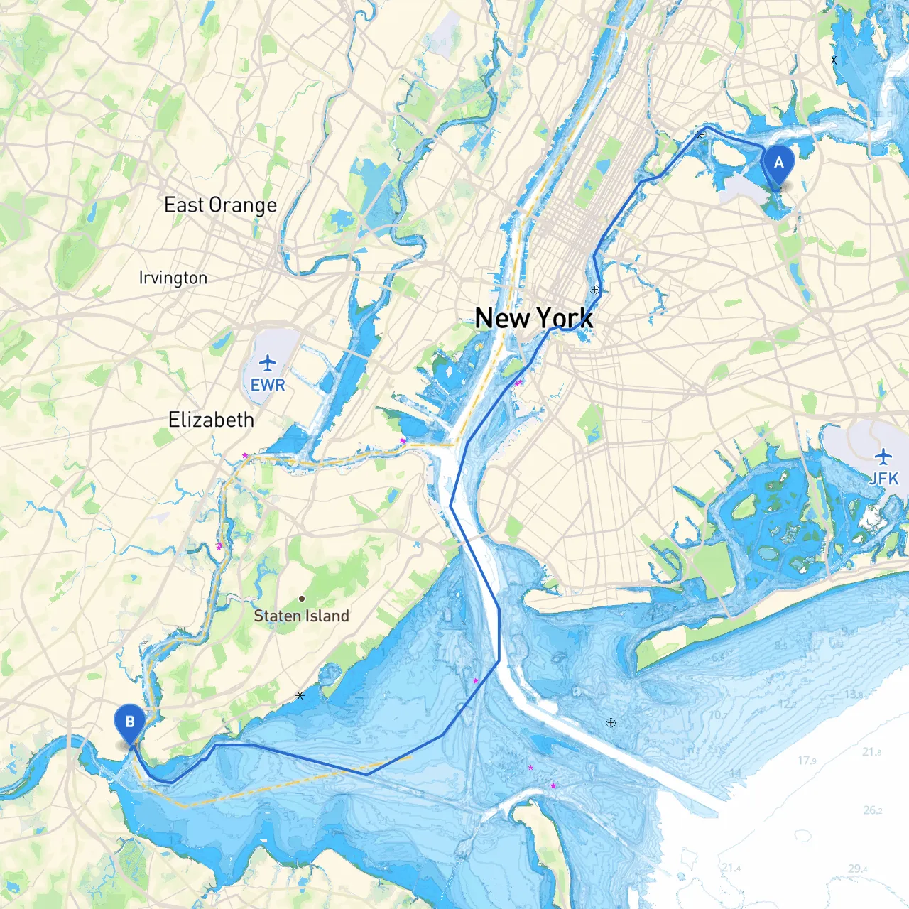City of New York to Perth Amboy