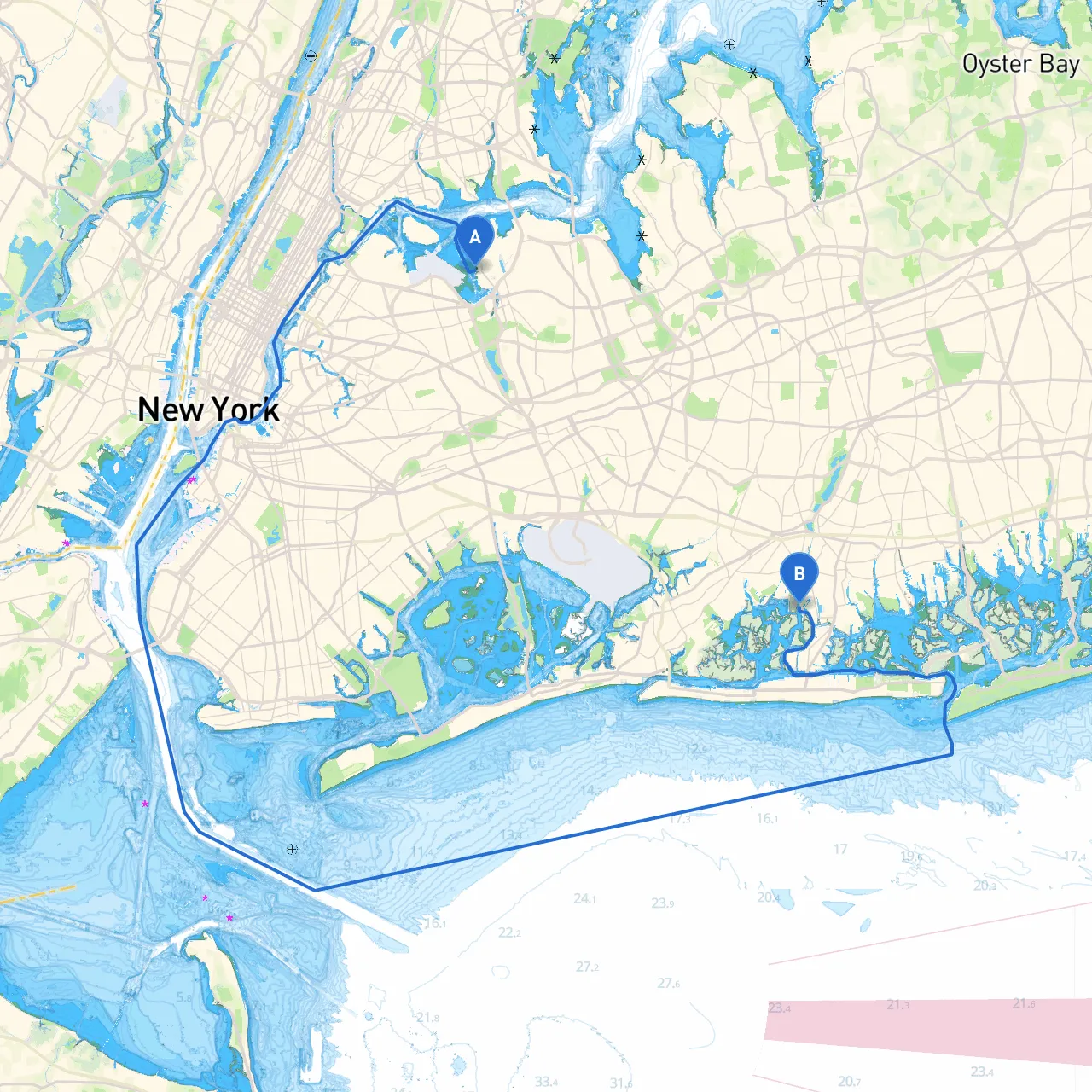 City of New York to Oceanside