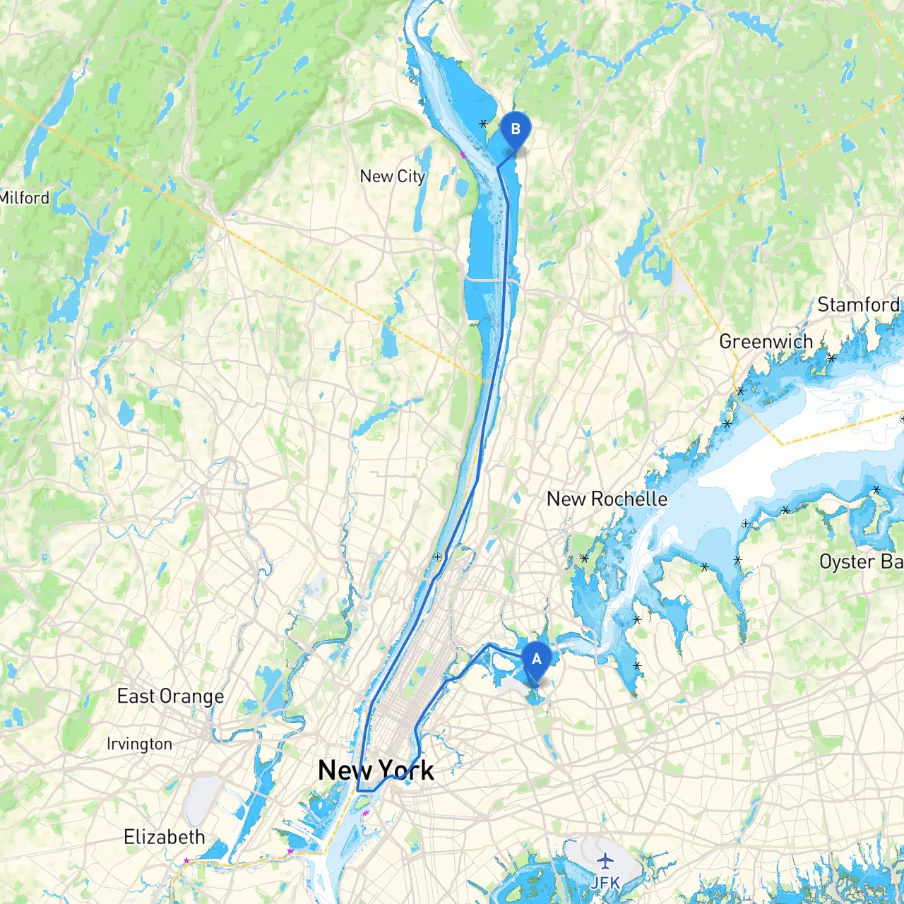 City of New York to Ossining