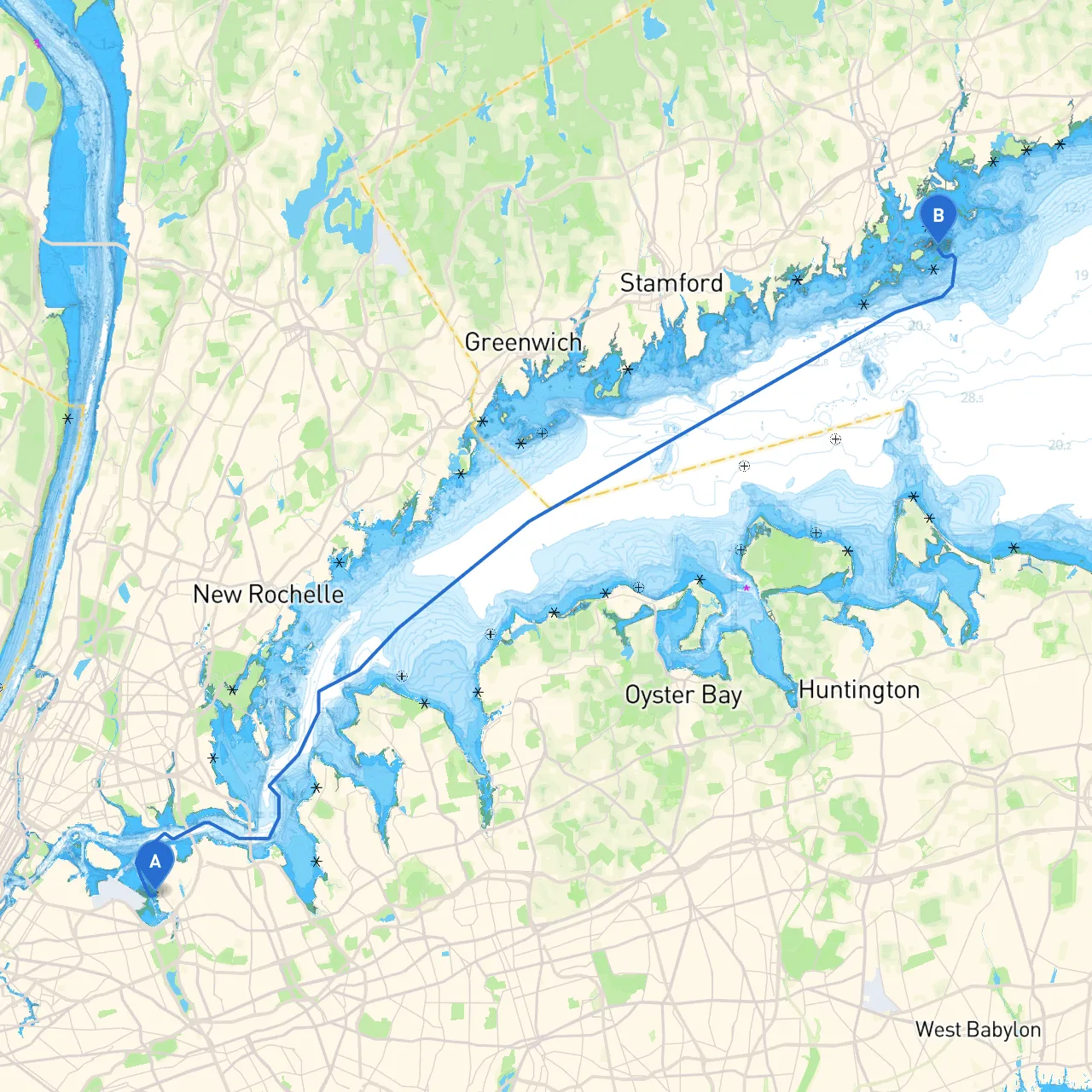 City of New York to Westport