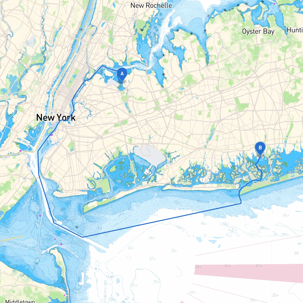 City of New York to Bellmore