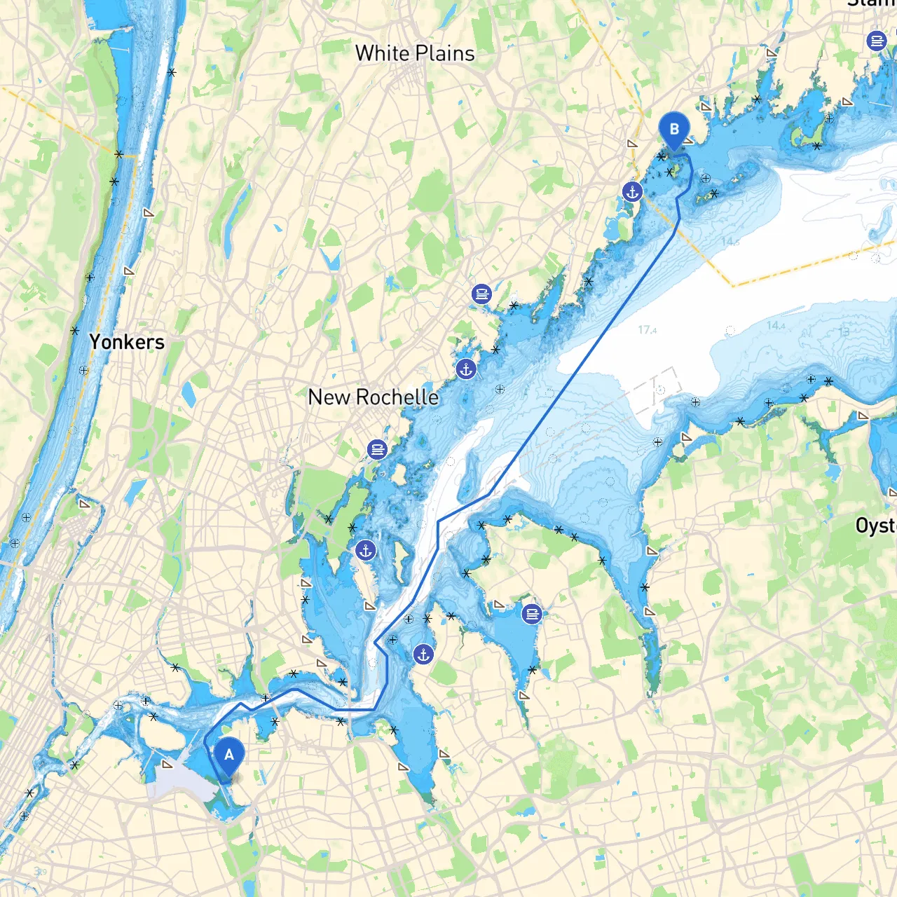 City of New York to Greenwich
