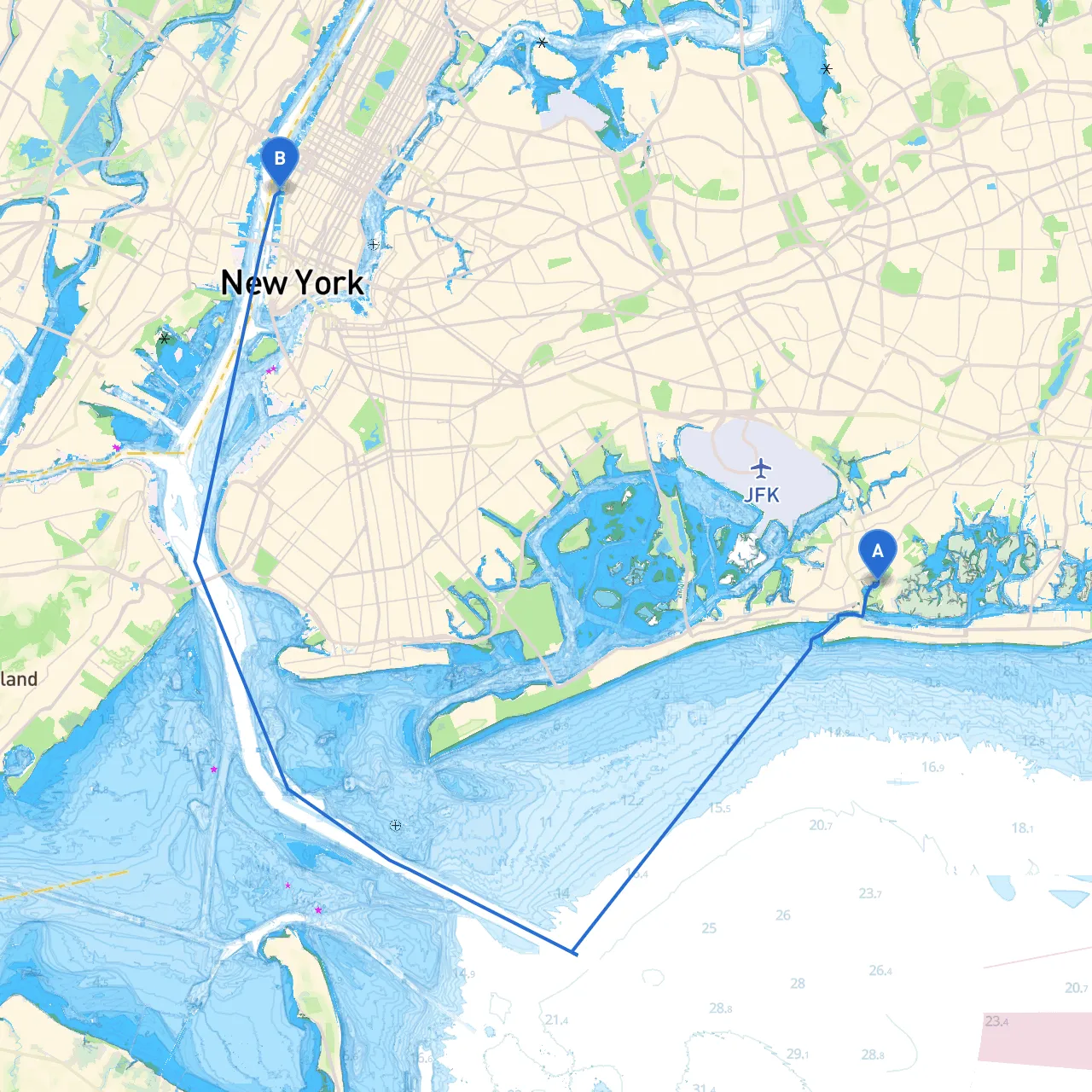 Village of Lawrence to New York