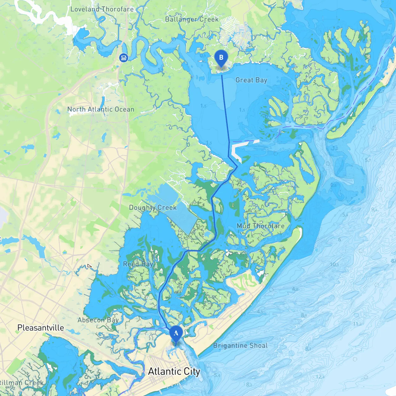 Atlantic City to Little Egg Harbor