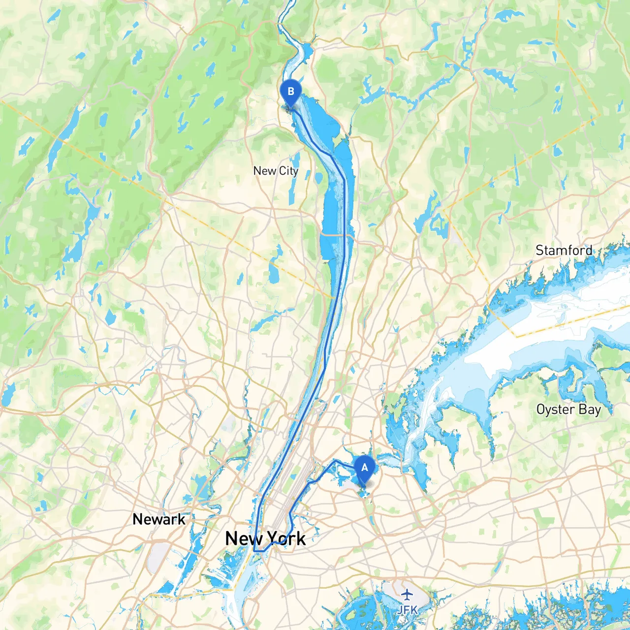 City of New York to West Haverstraw