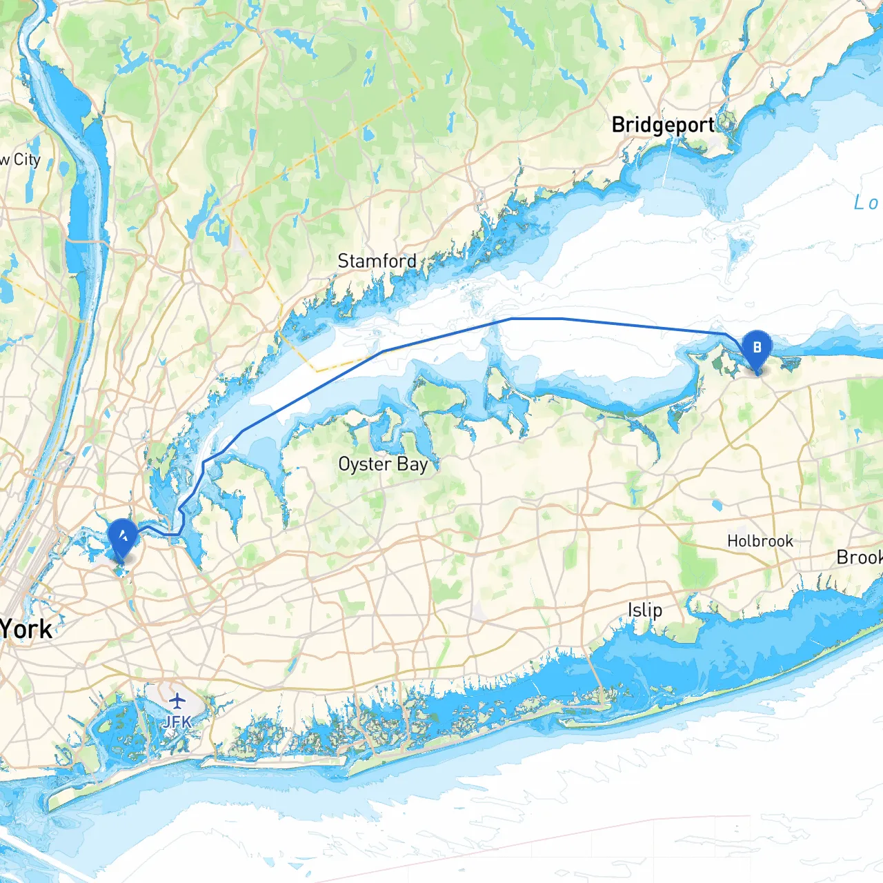 City of New York to Port Jefferson