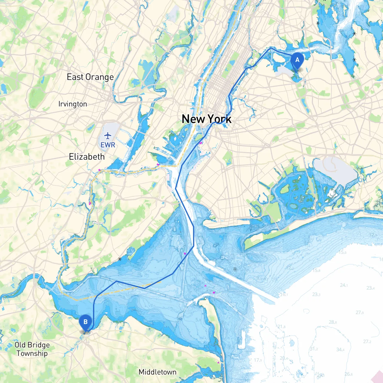 City of New York to Keyport