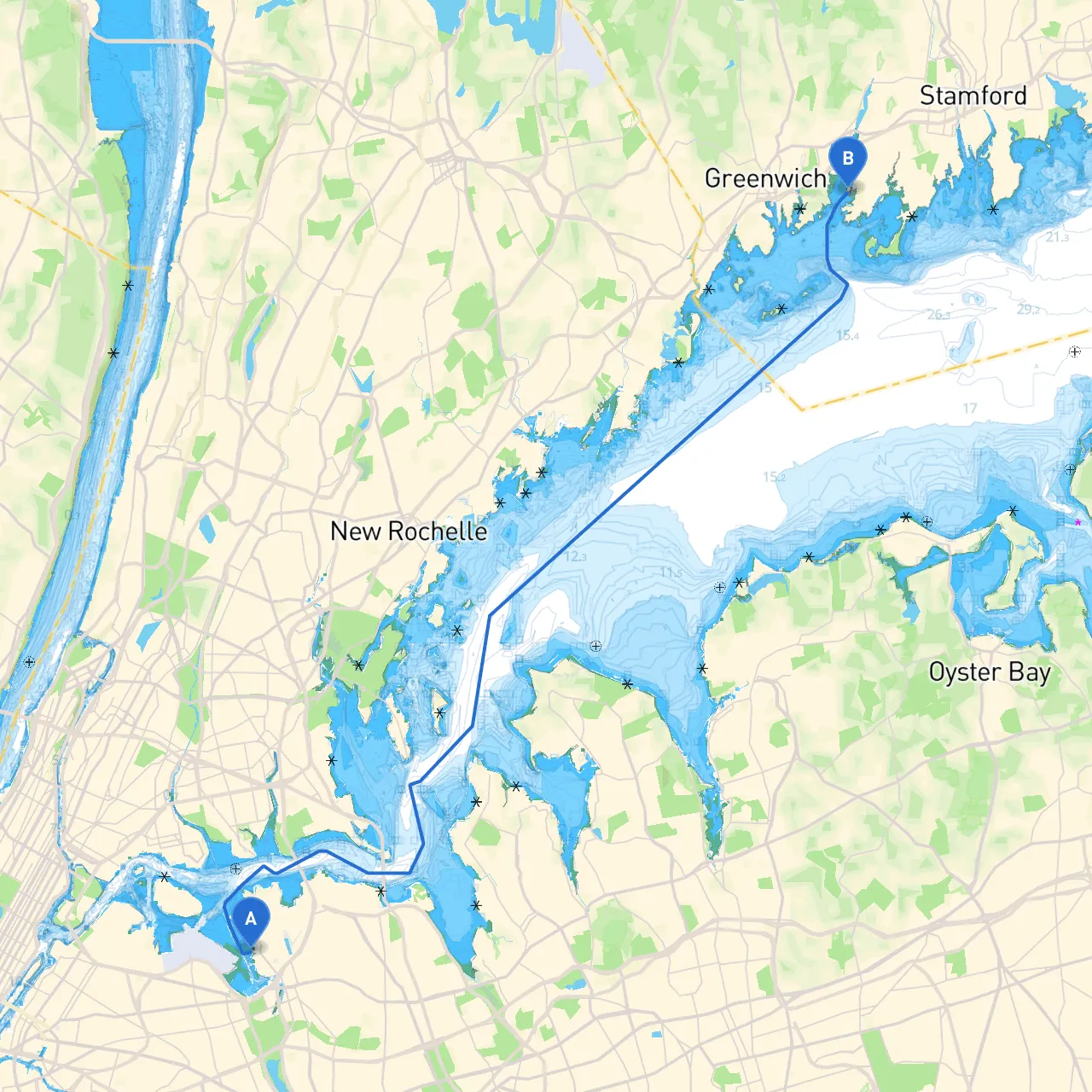 City of New York to Riverside