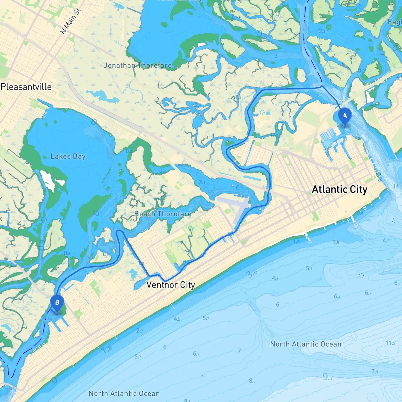 Atlantic City to Margate City