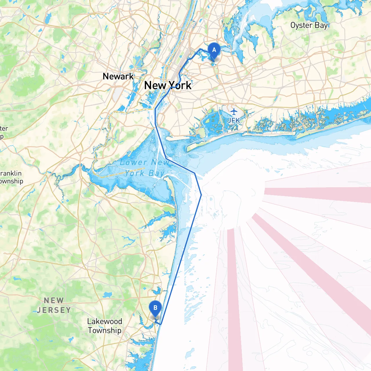 City of New York to Manasquan