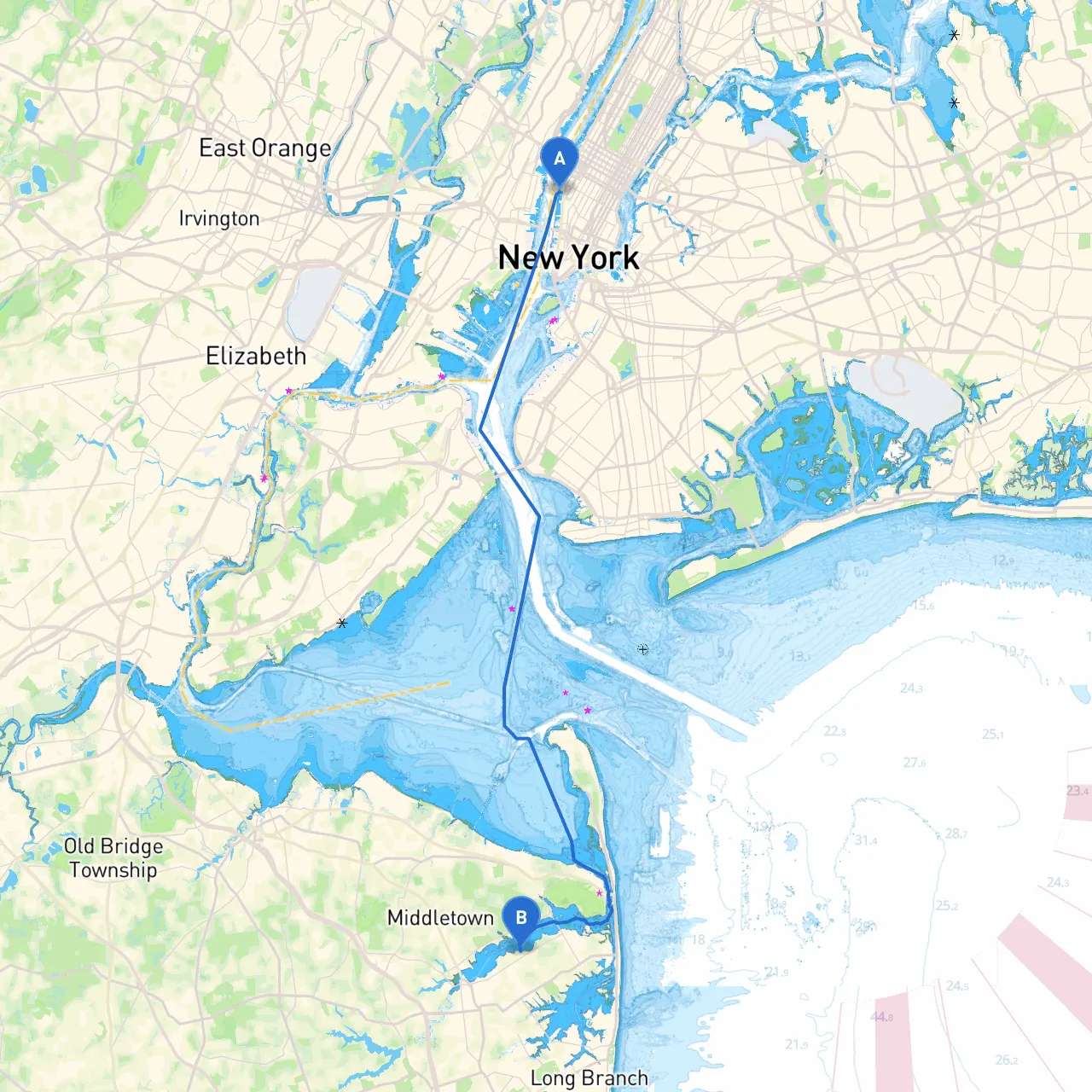 New York to Fair Haven