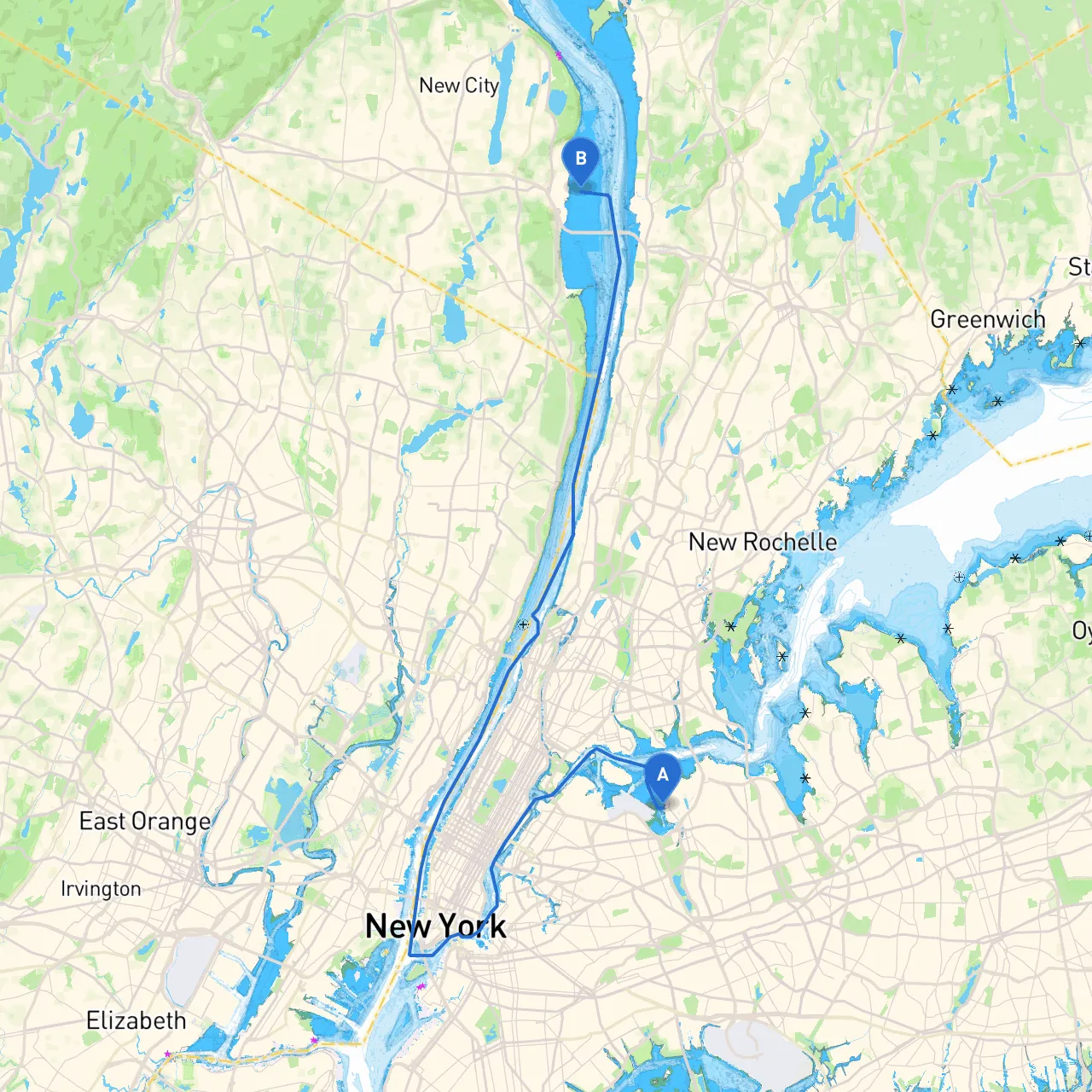 City of New York to Blauvelt