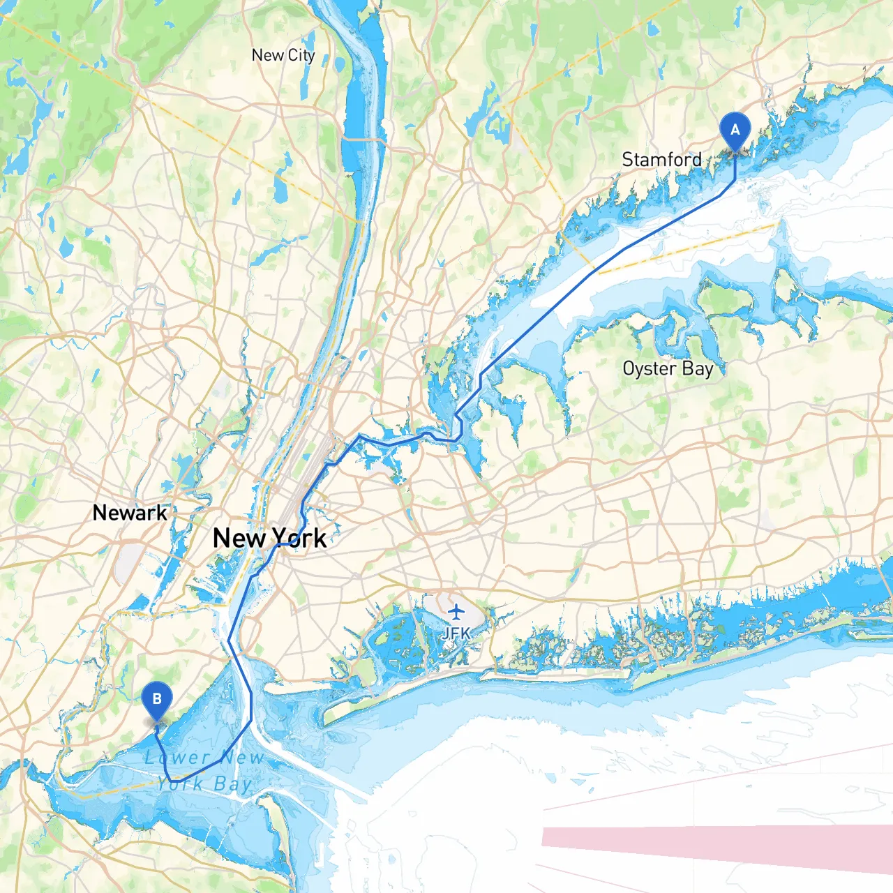 Darien to Staten Island