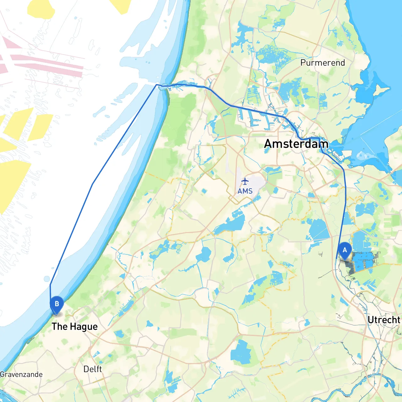 Breukelen to Den Haag
