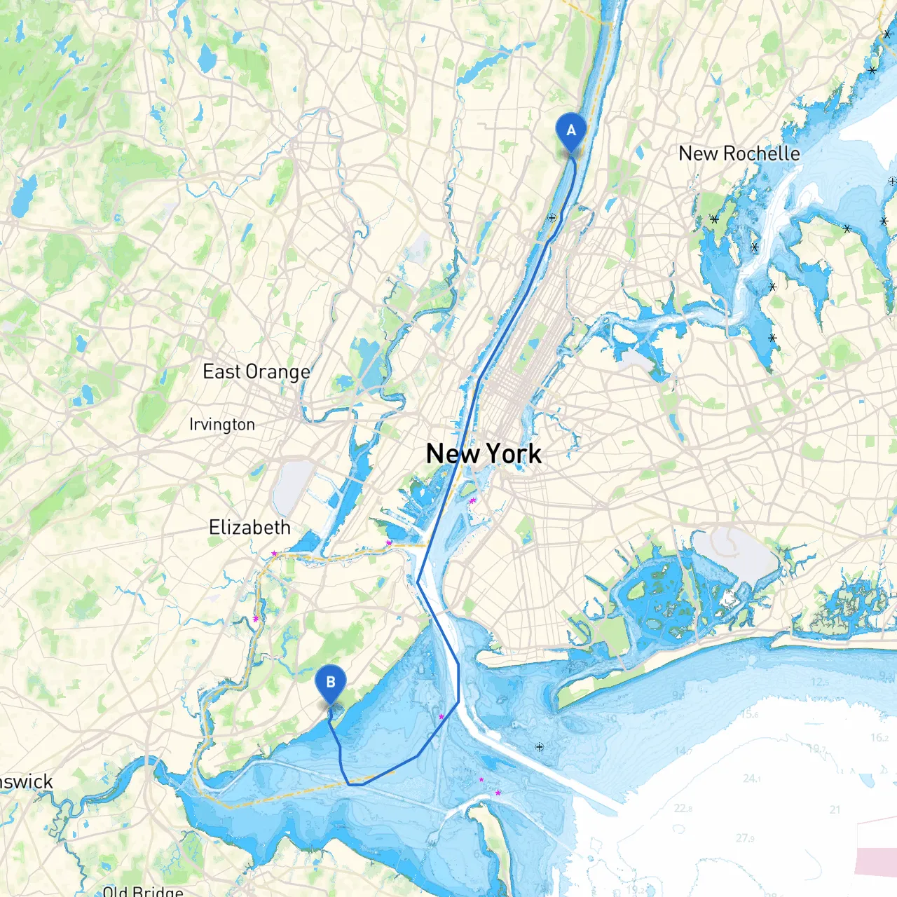 Tenafly to Staten Island