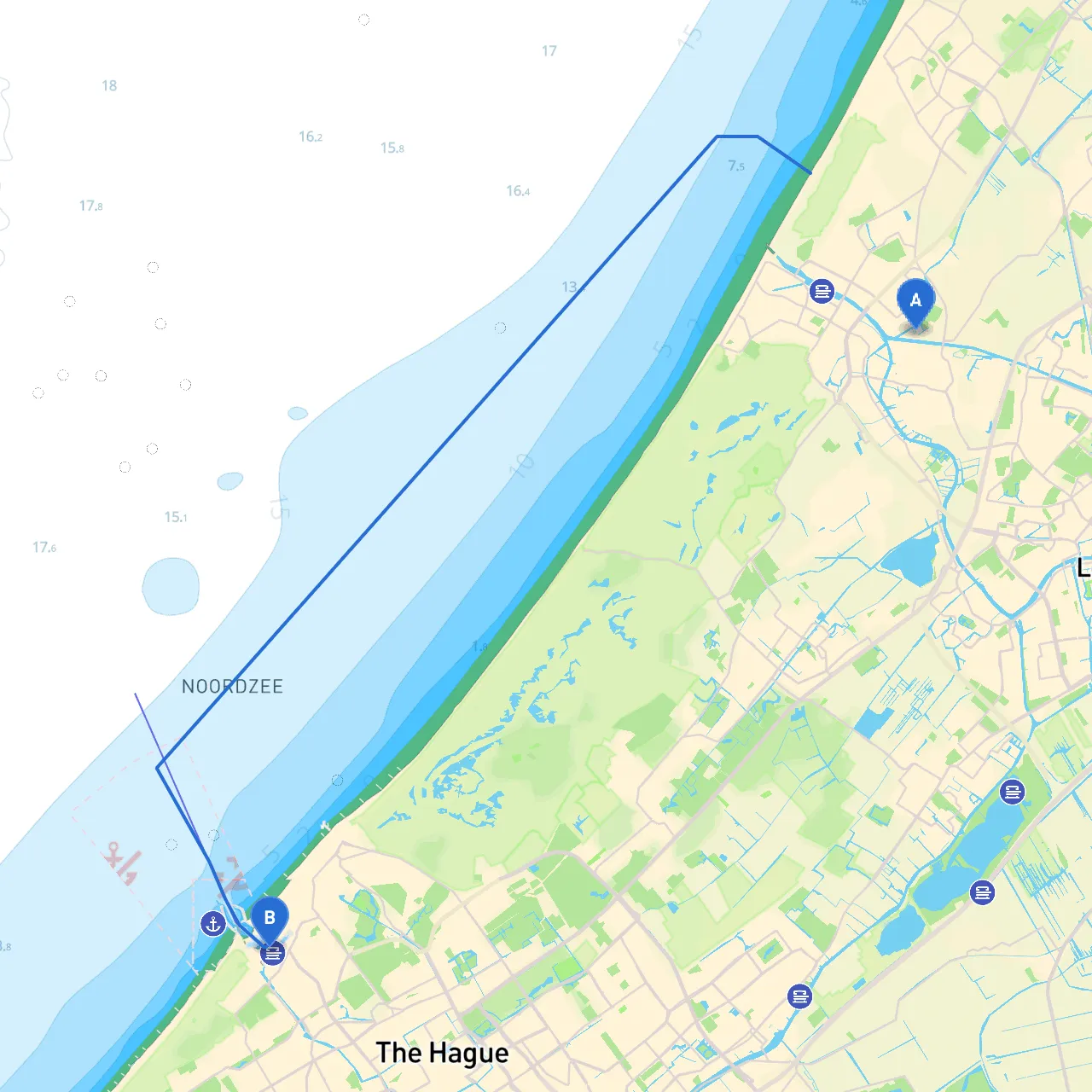 Rijnsburg to Den Haag