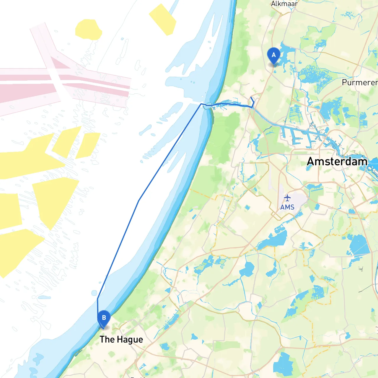 Uitgeest to Den Haag