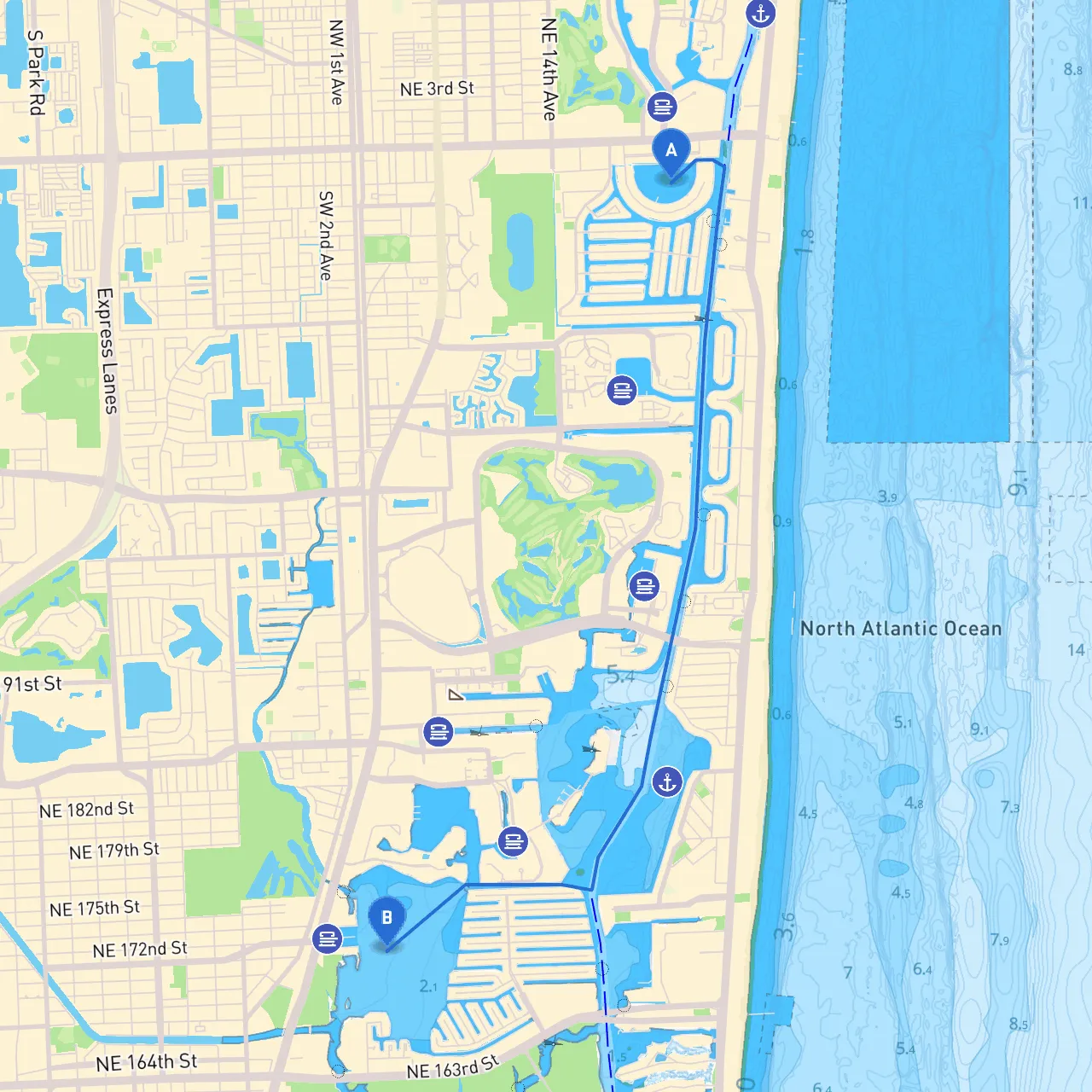 Hallandale Beach to North Miami Beach