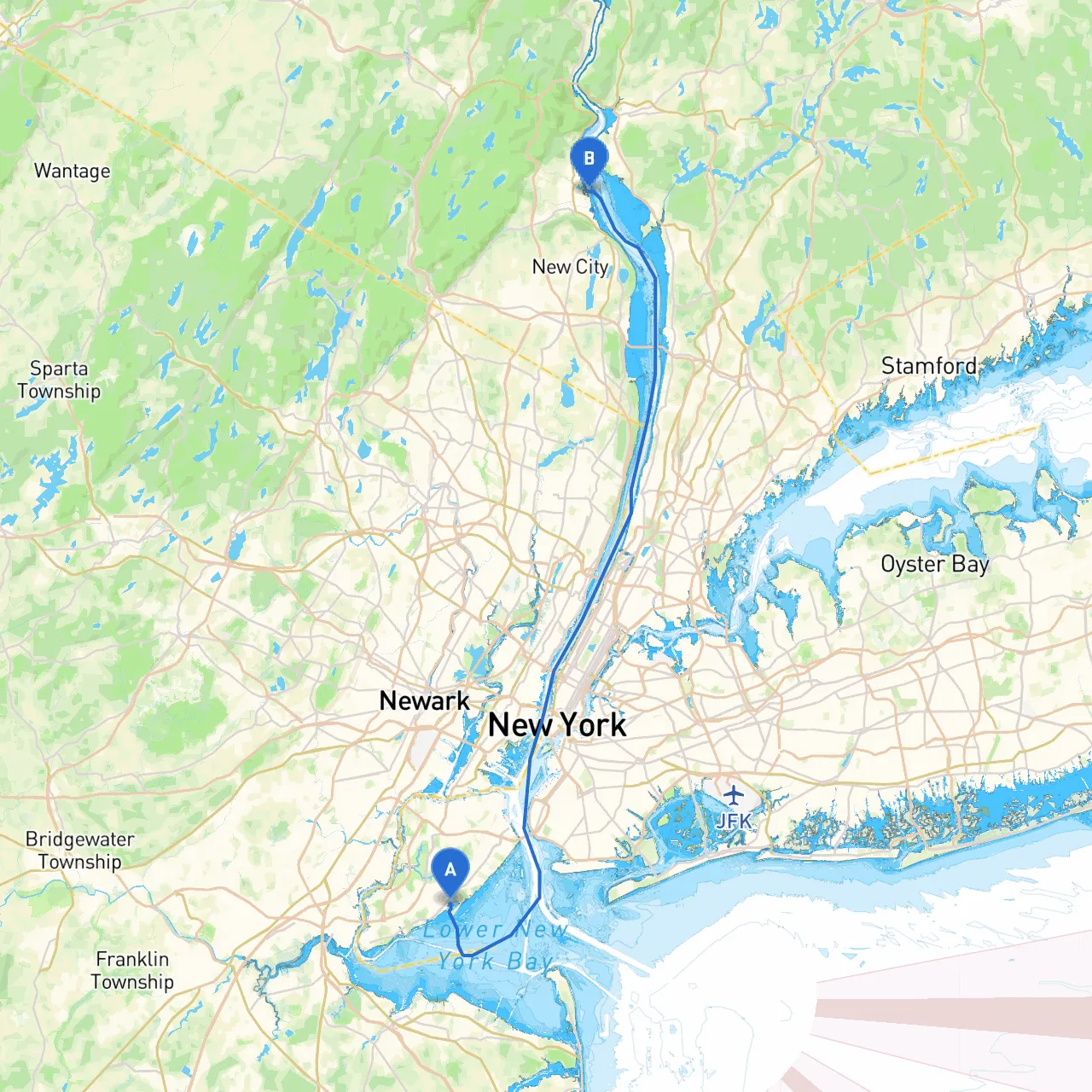 Staten Island to West Haverstraw