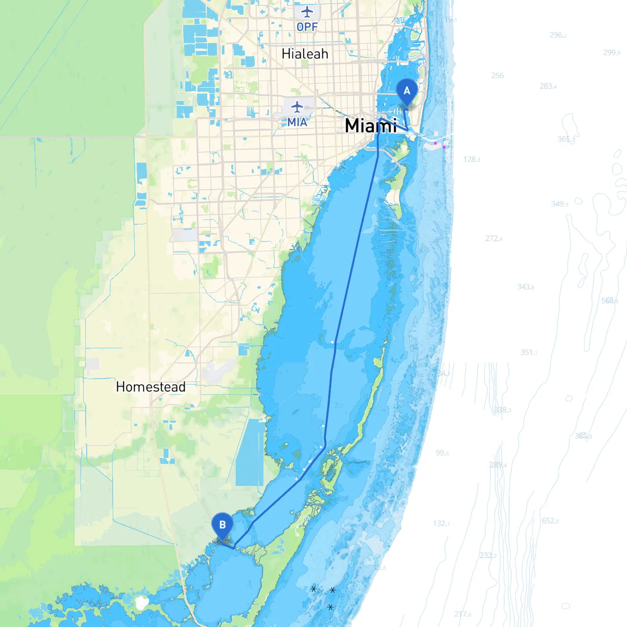 Miami Beach to Florida City