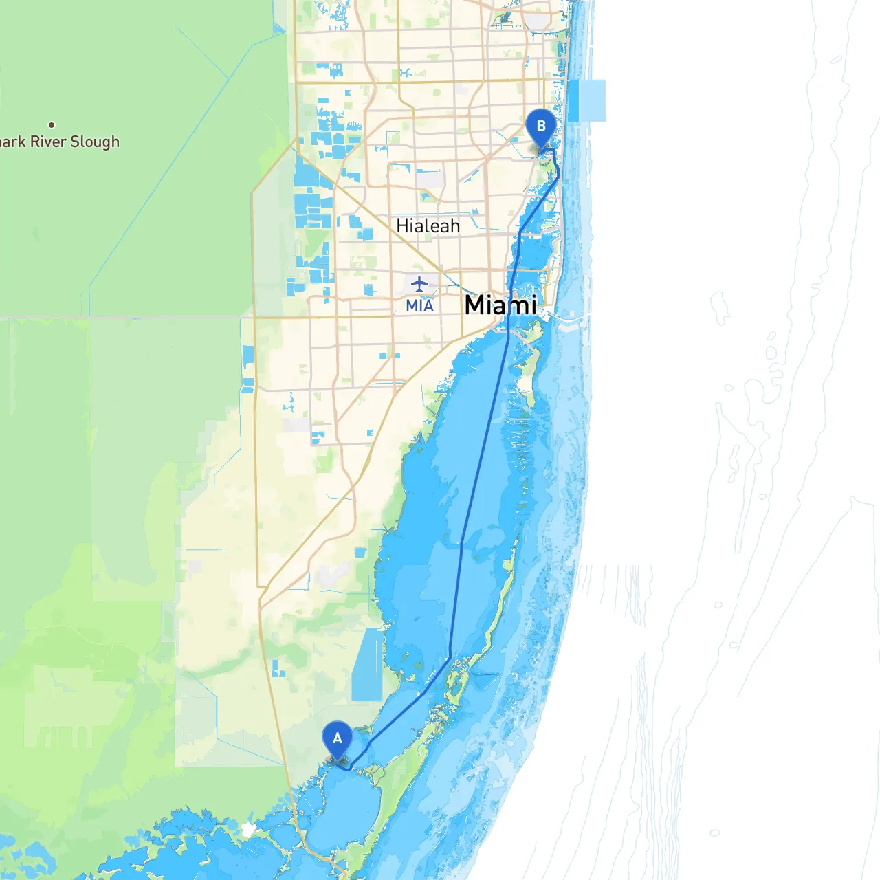 Florida City to North Miami Beach