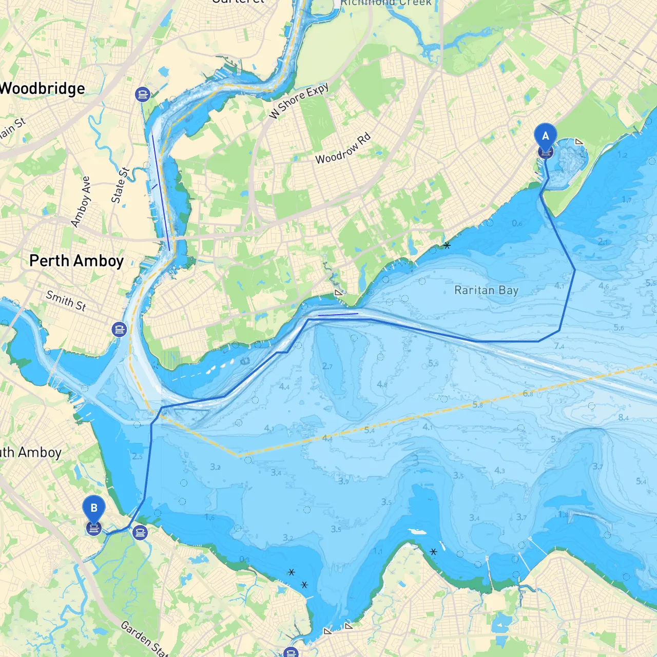 Staten Island to South Amboy