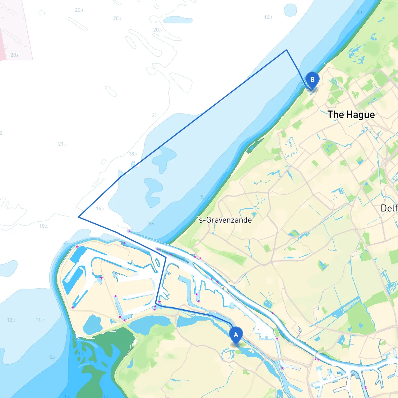 Brielle to Den Haag