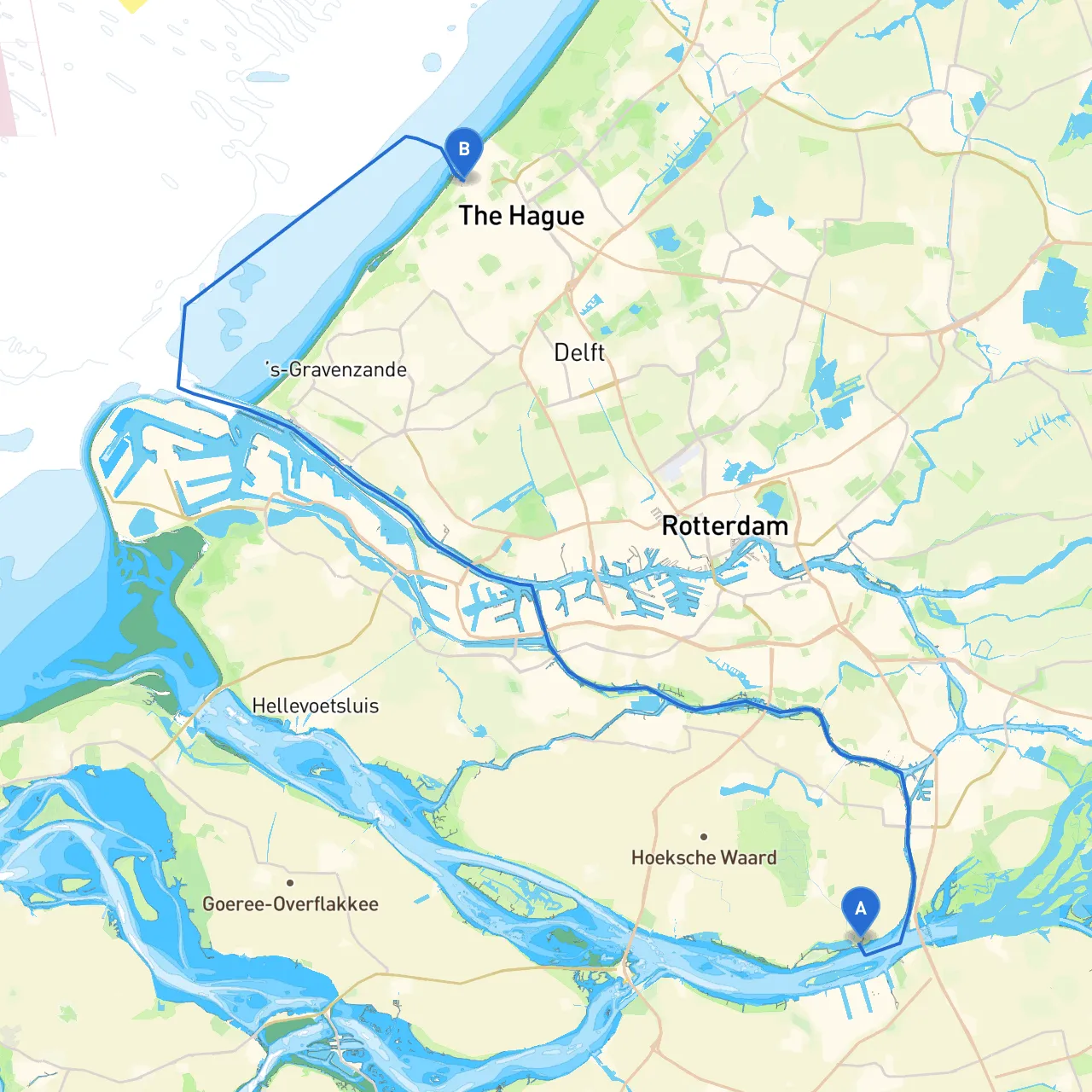 Strijensas to Den Haag