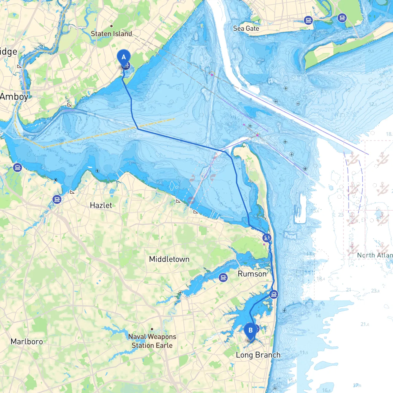Staten Island to Oceanport