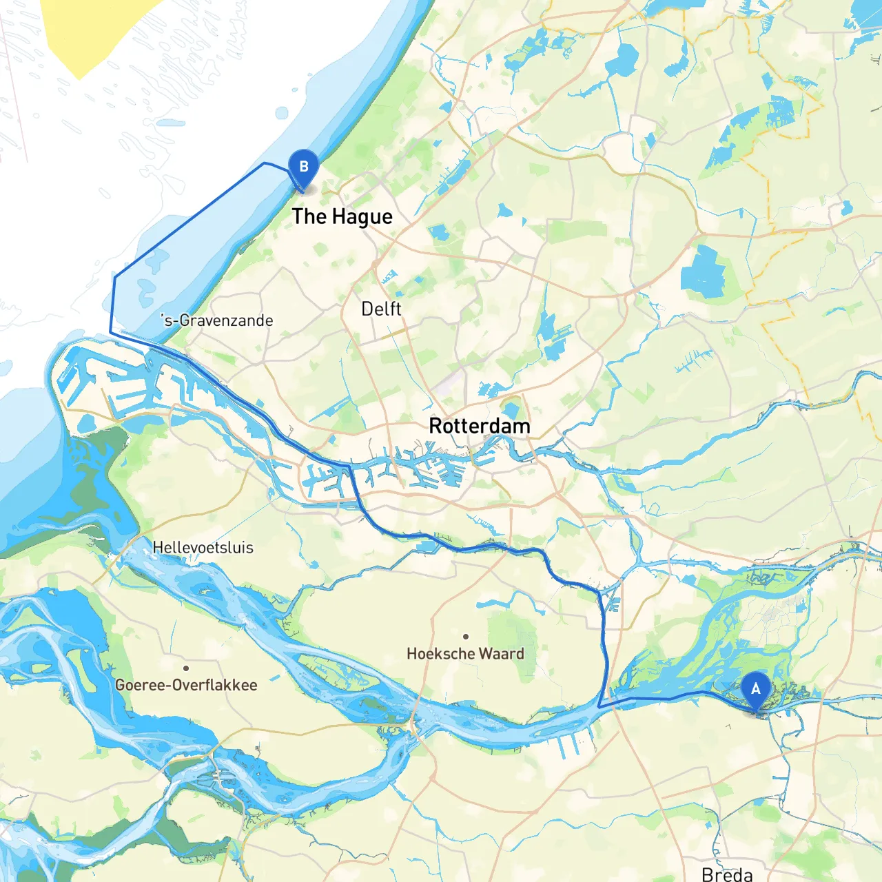 Drimmelen to Den Haag