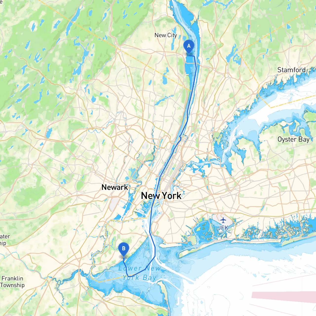 Blauvelt to Staten Island