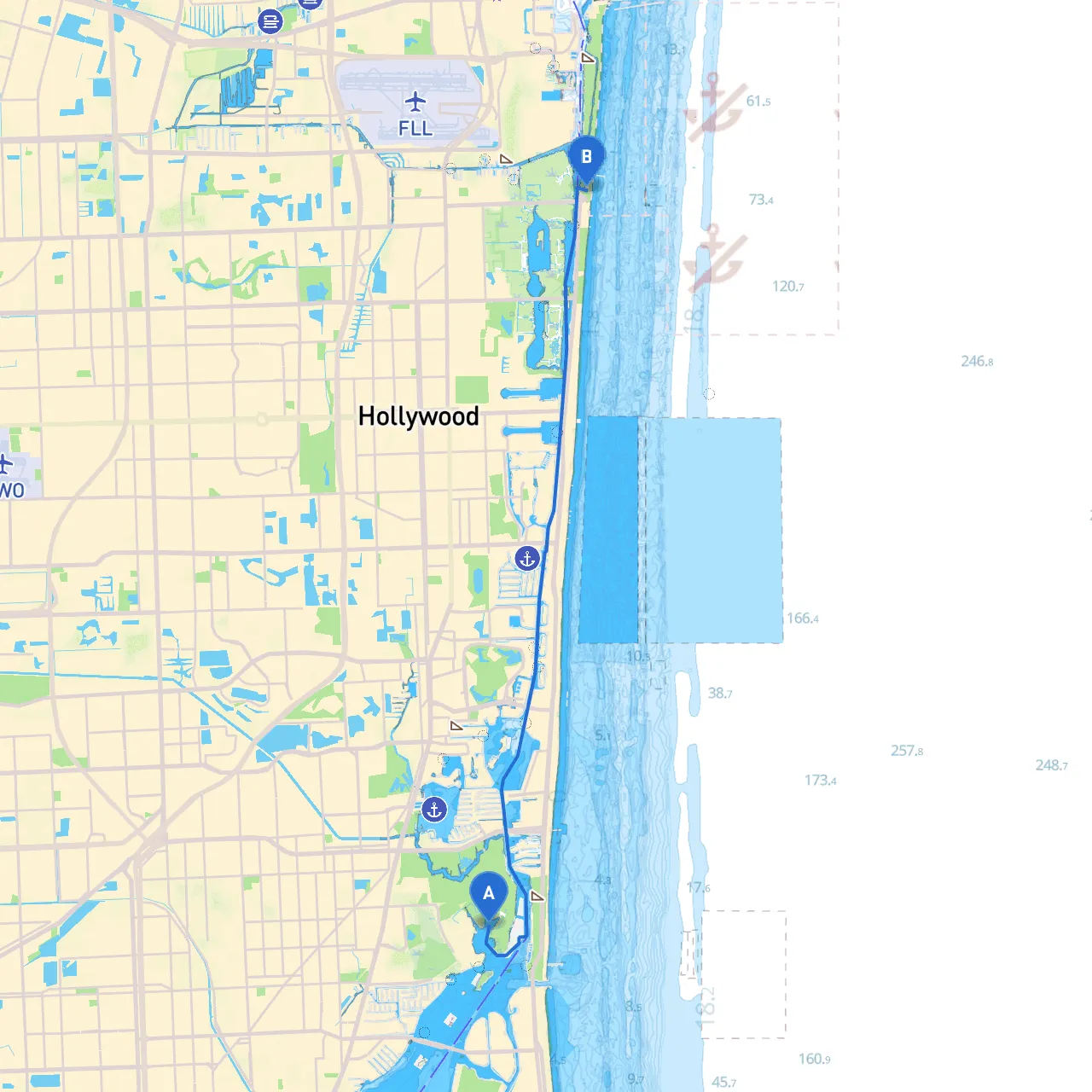 North Miami to Dania Beach