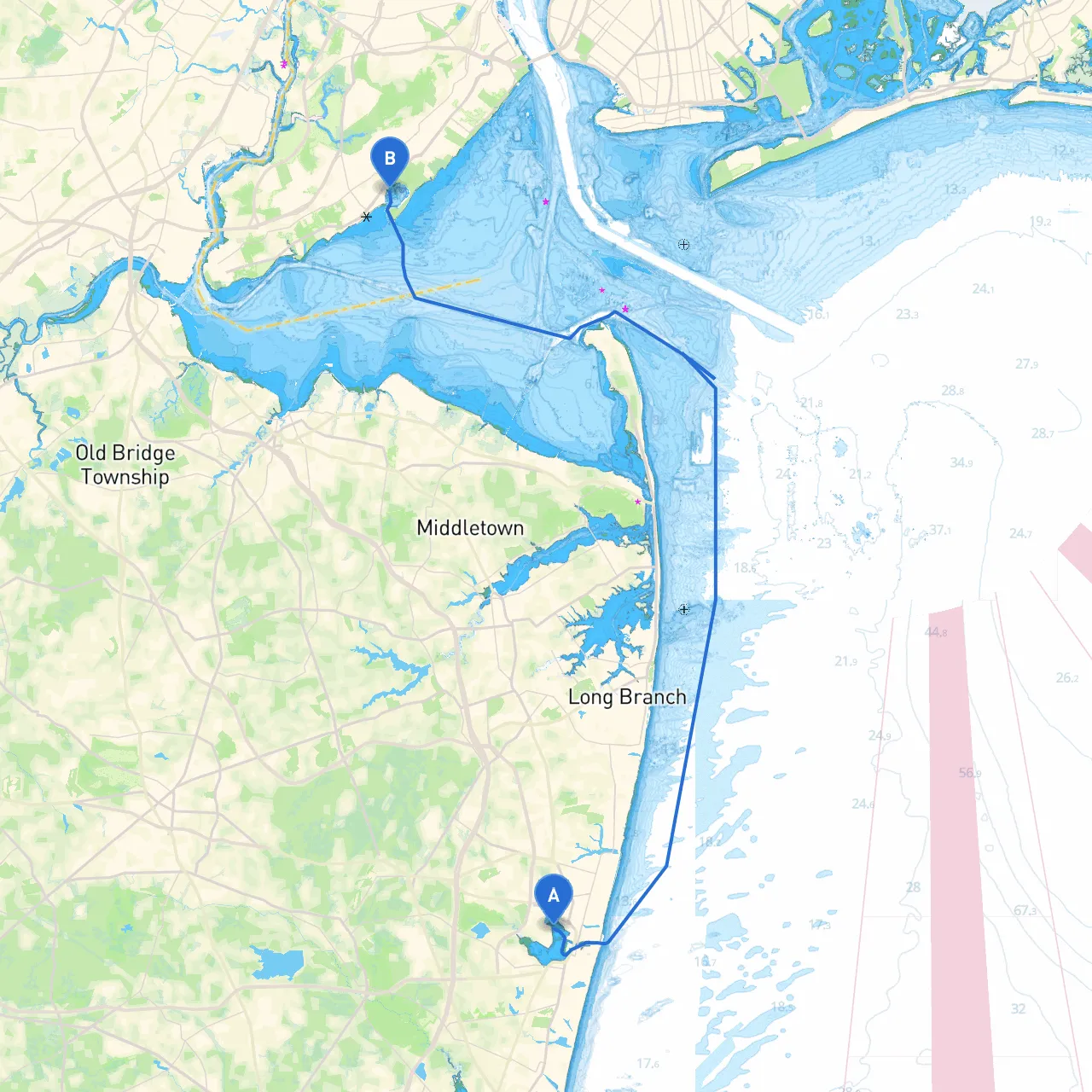 Neptune Township to Staten Island