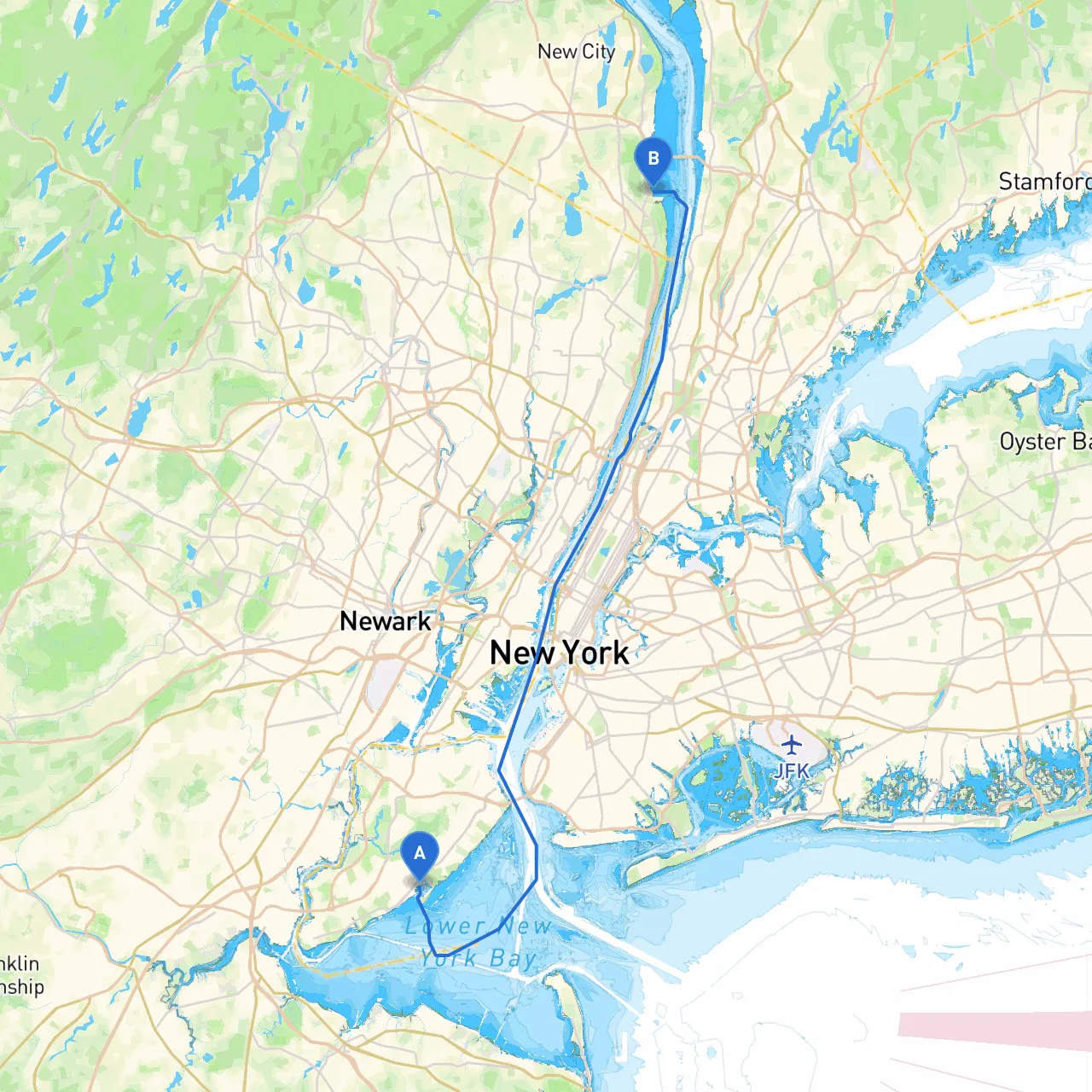 Staten Island to Piermont