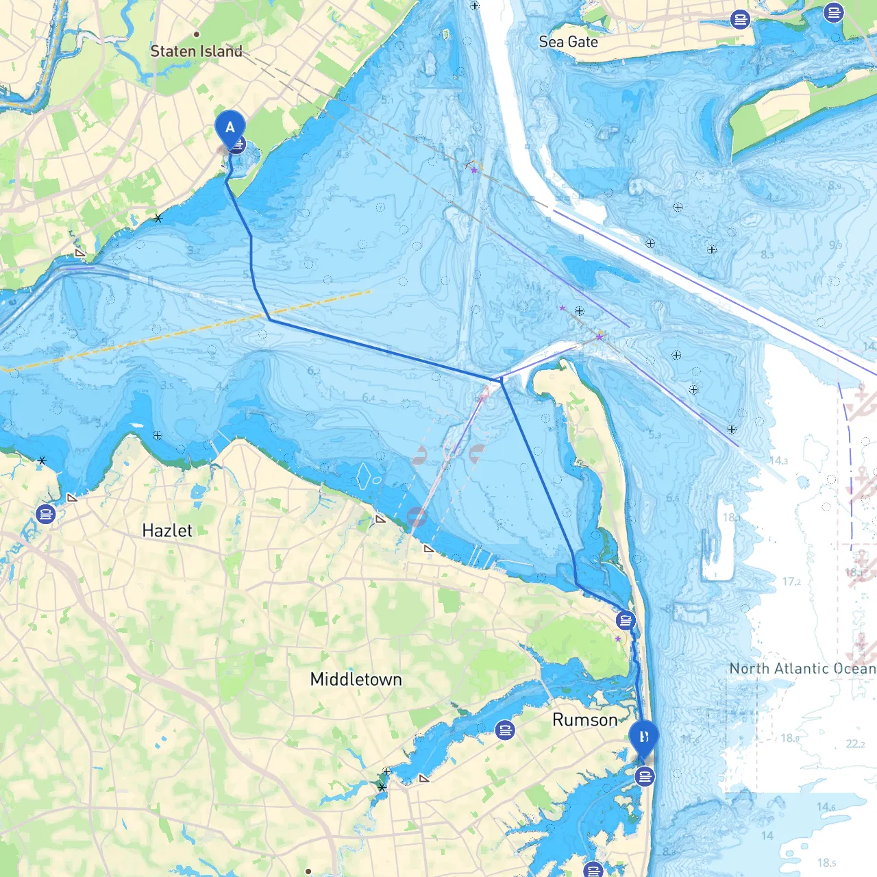 Staten Island to Sea Bright