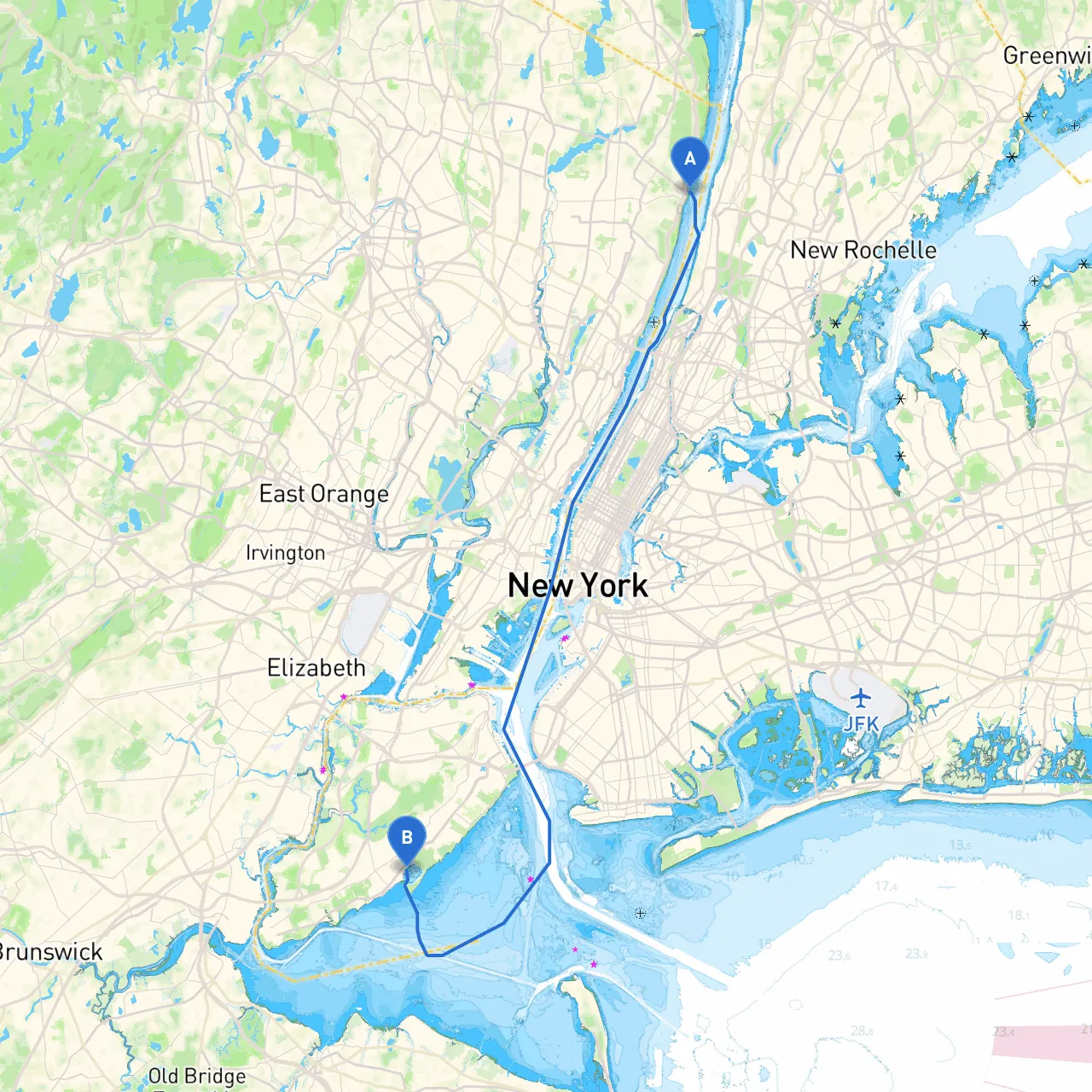Alpine to Staten Island