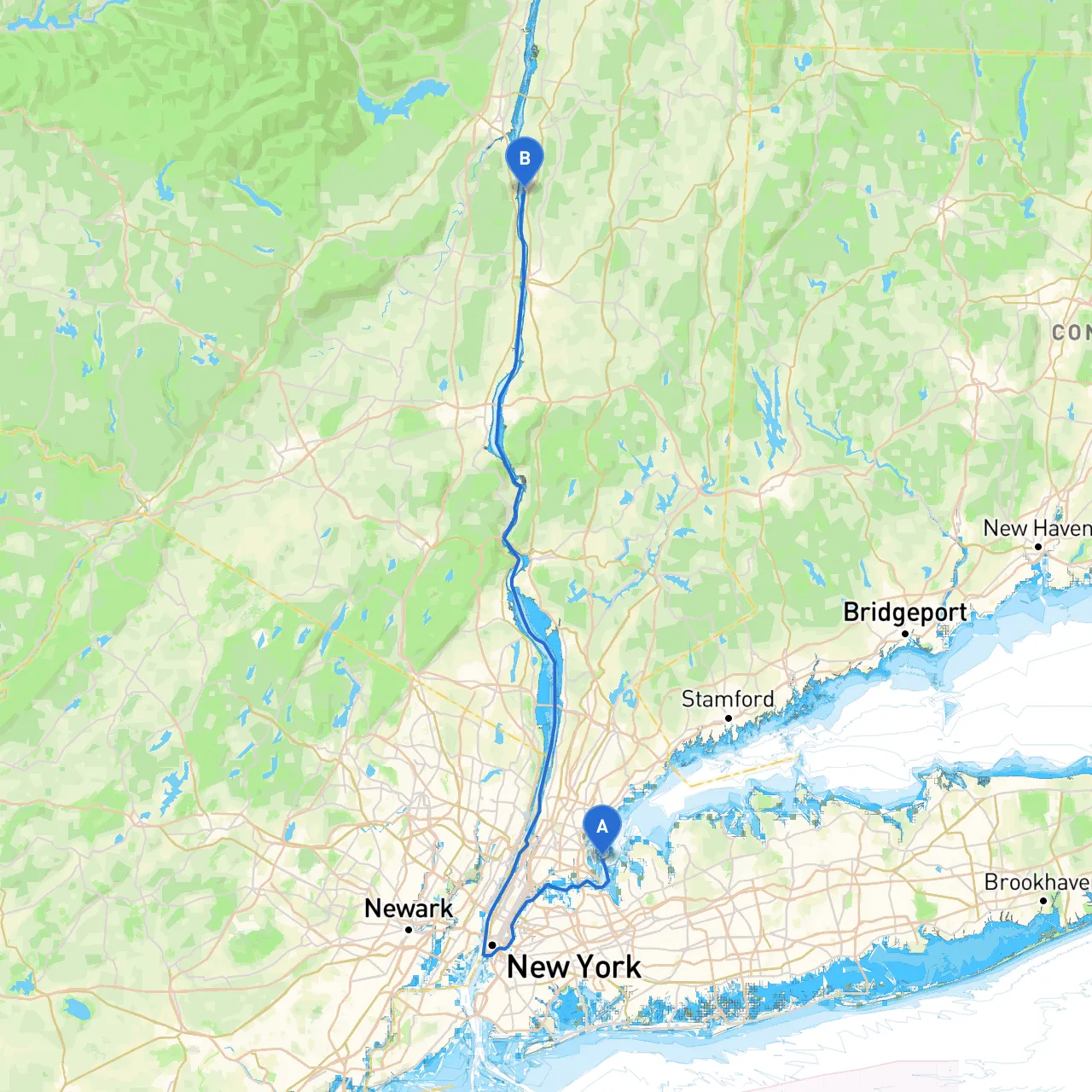 City Island to Staatsburg